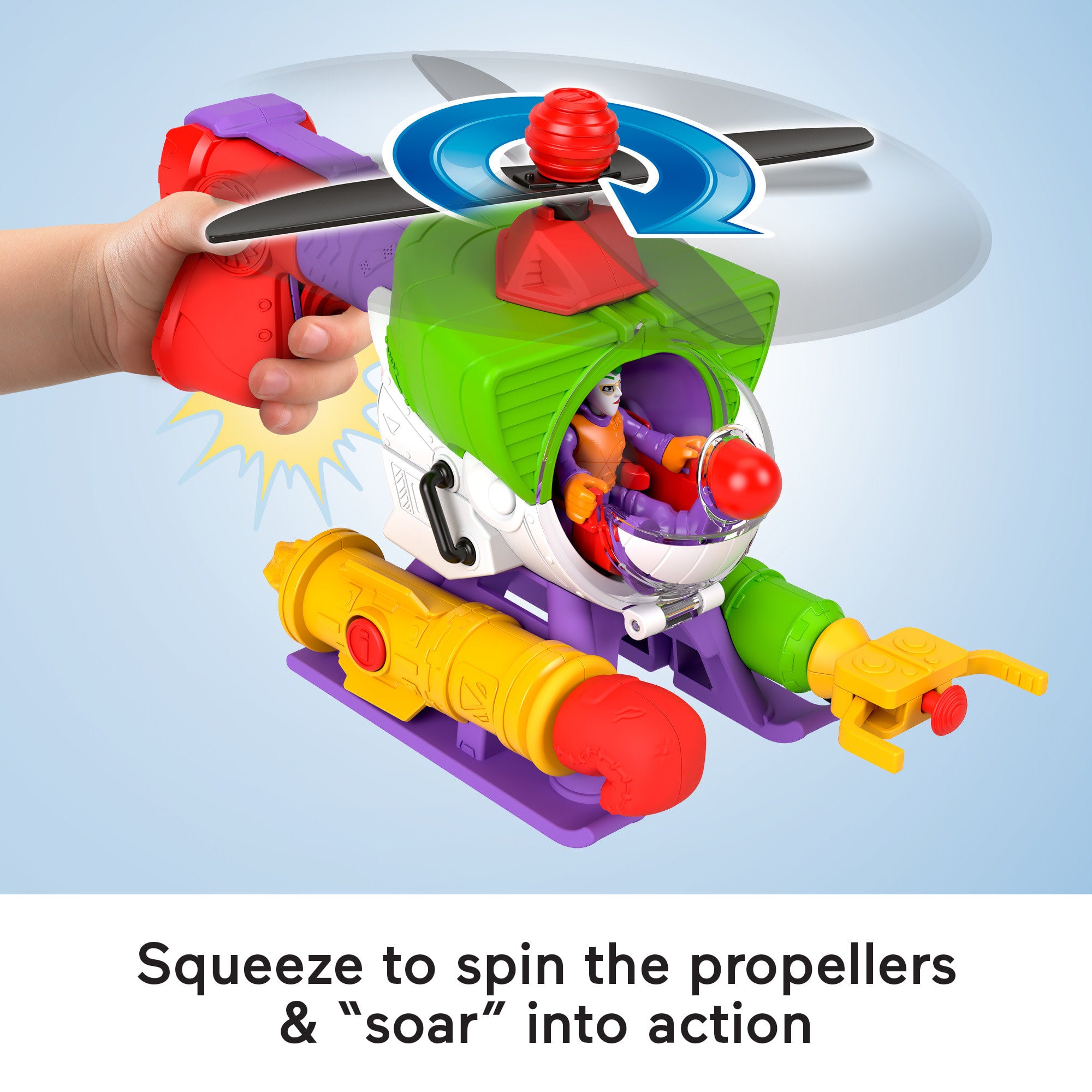 Imaginext DC Super Friends the Joker Robo Copter Toy Robot Figure & Helicopter, 3-Pieces