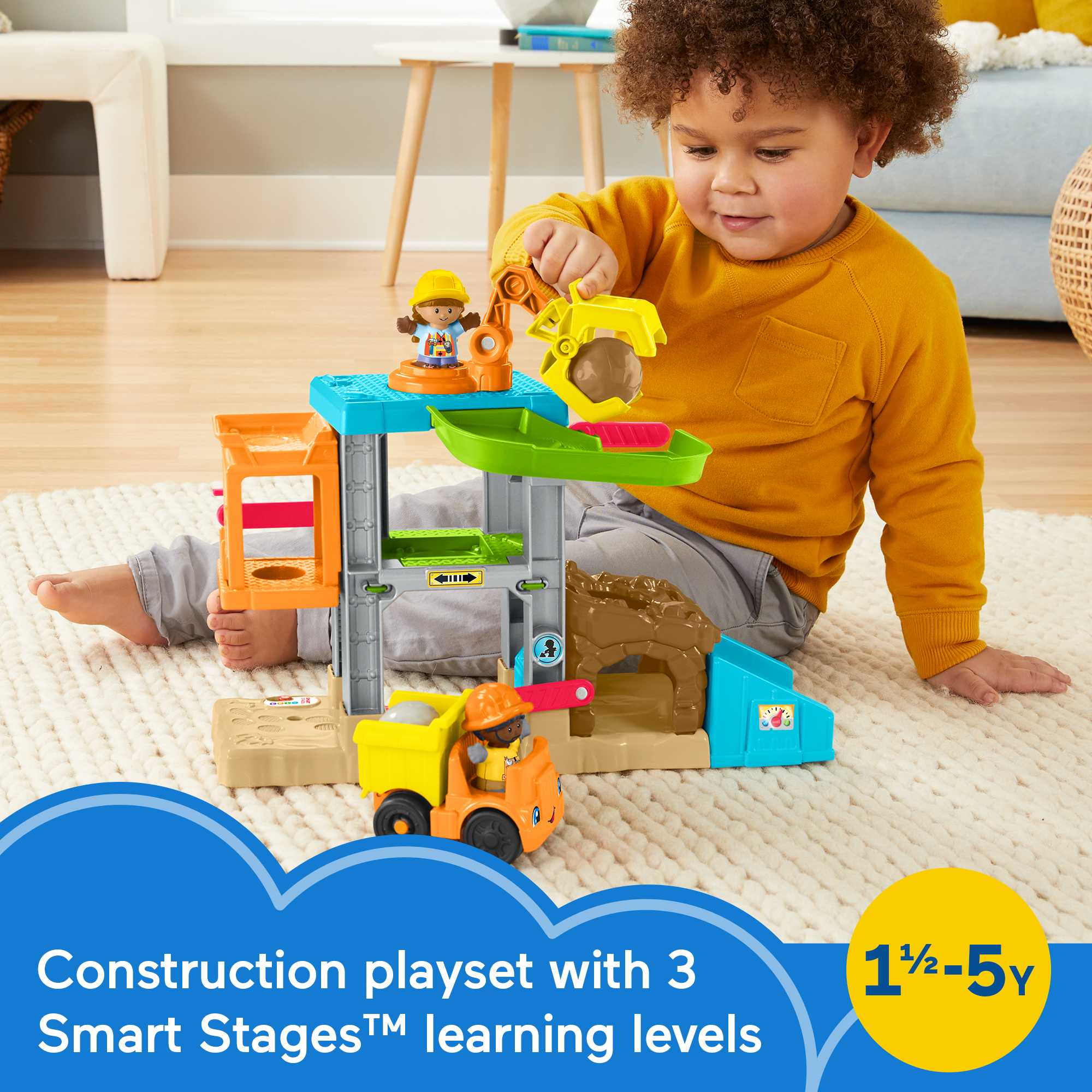 Fisher-Price Little People Load Up 'N Learn Construction Site | Mattel