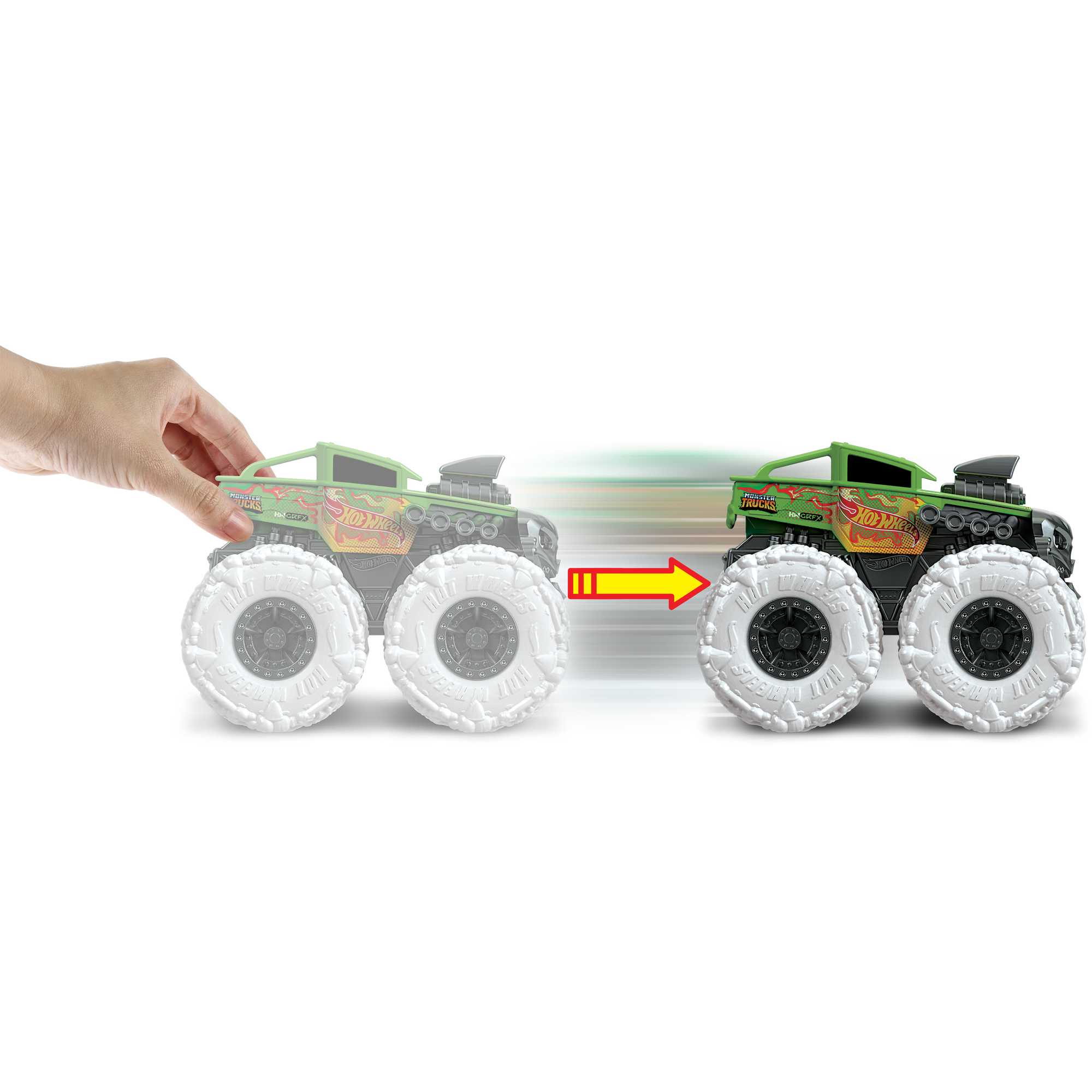 Hot Wheels Monster Trucks Bone Shaker Vehicle with Giant Wheels