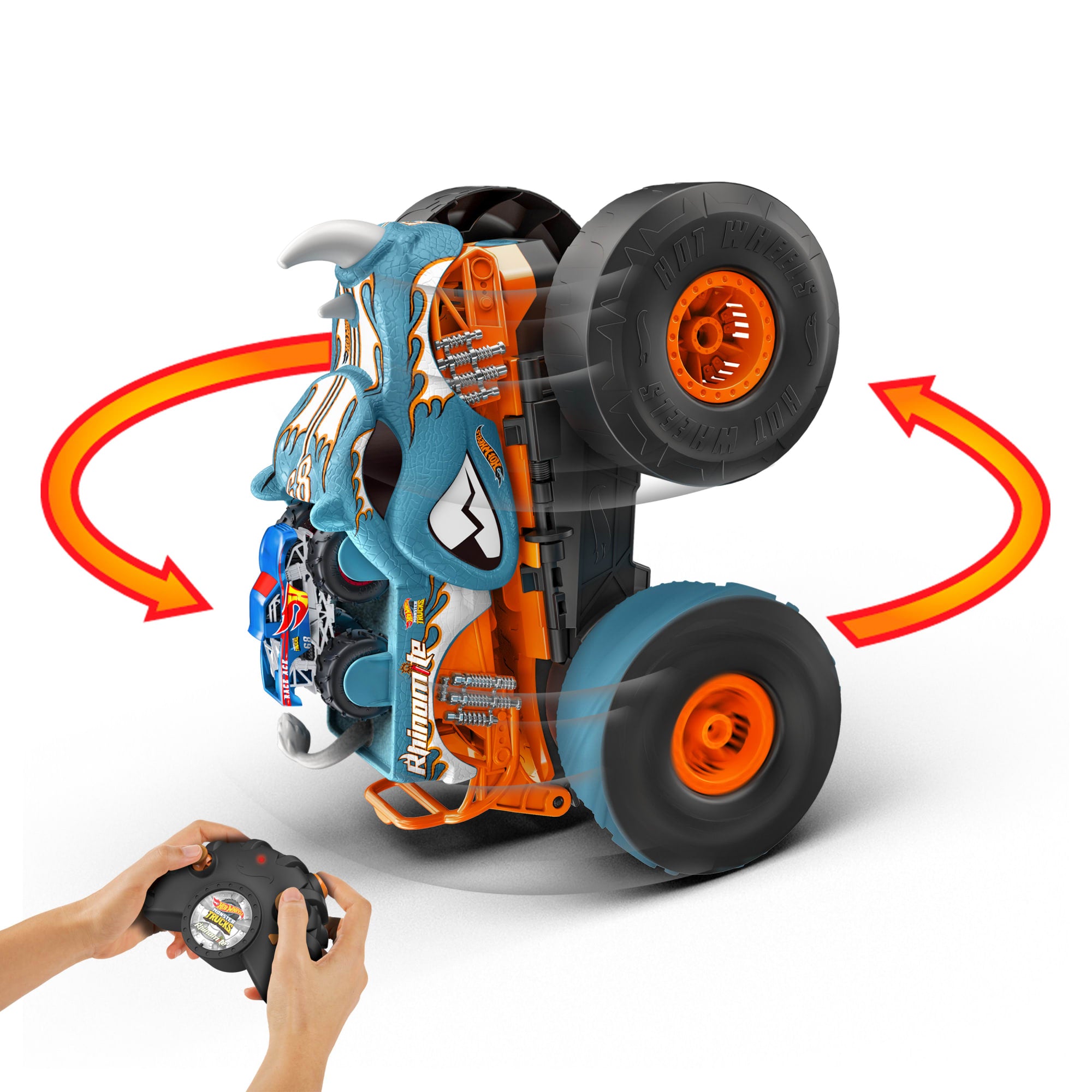 Hot Wheels-Rhinomite Transformable Radiocommandé 1/12 Race Ace 1/64