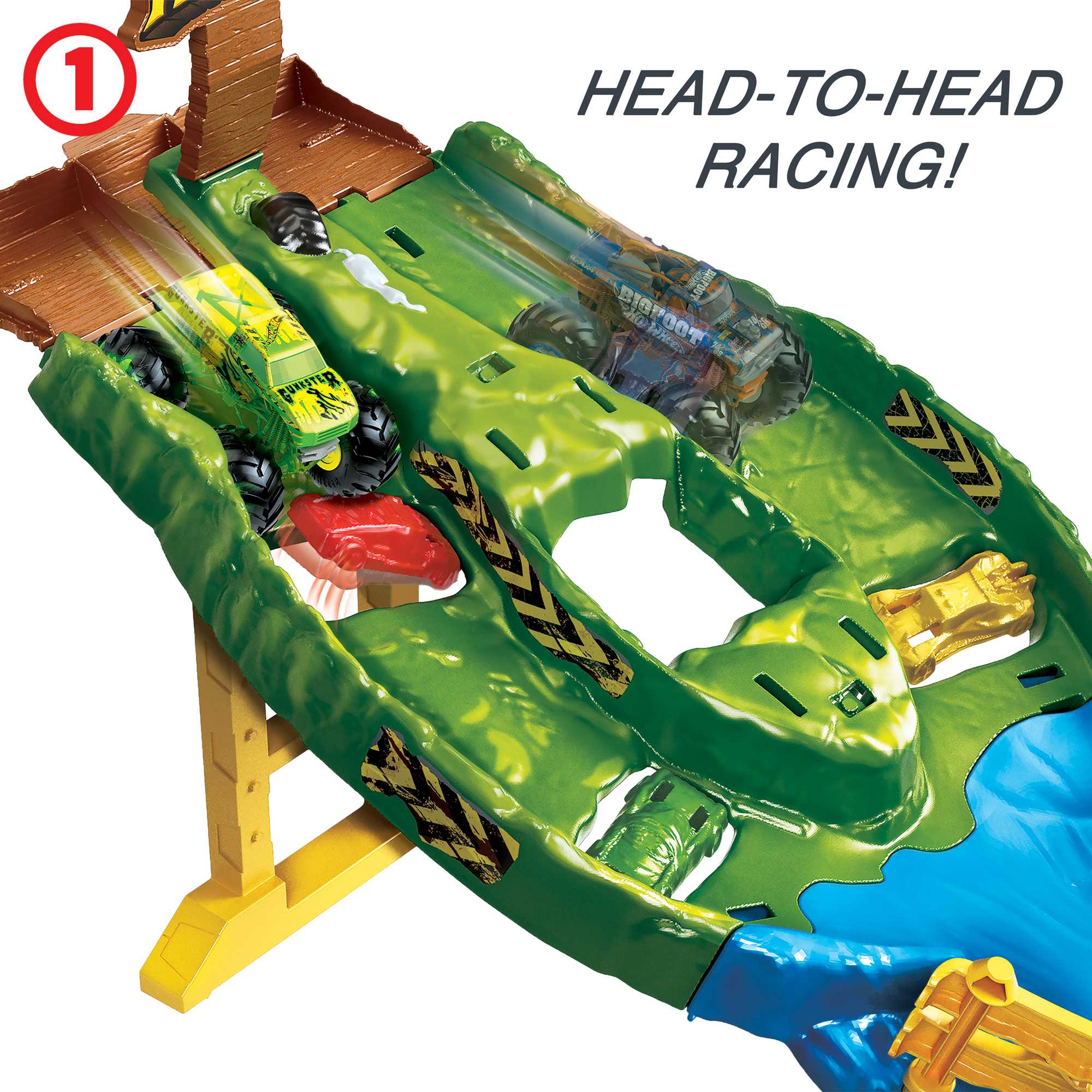 Hot Wheels Monster Trucks Wreckin' Raceway Playset | Mattel
