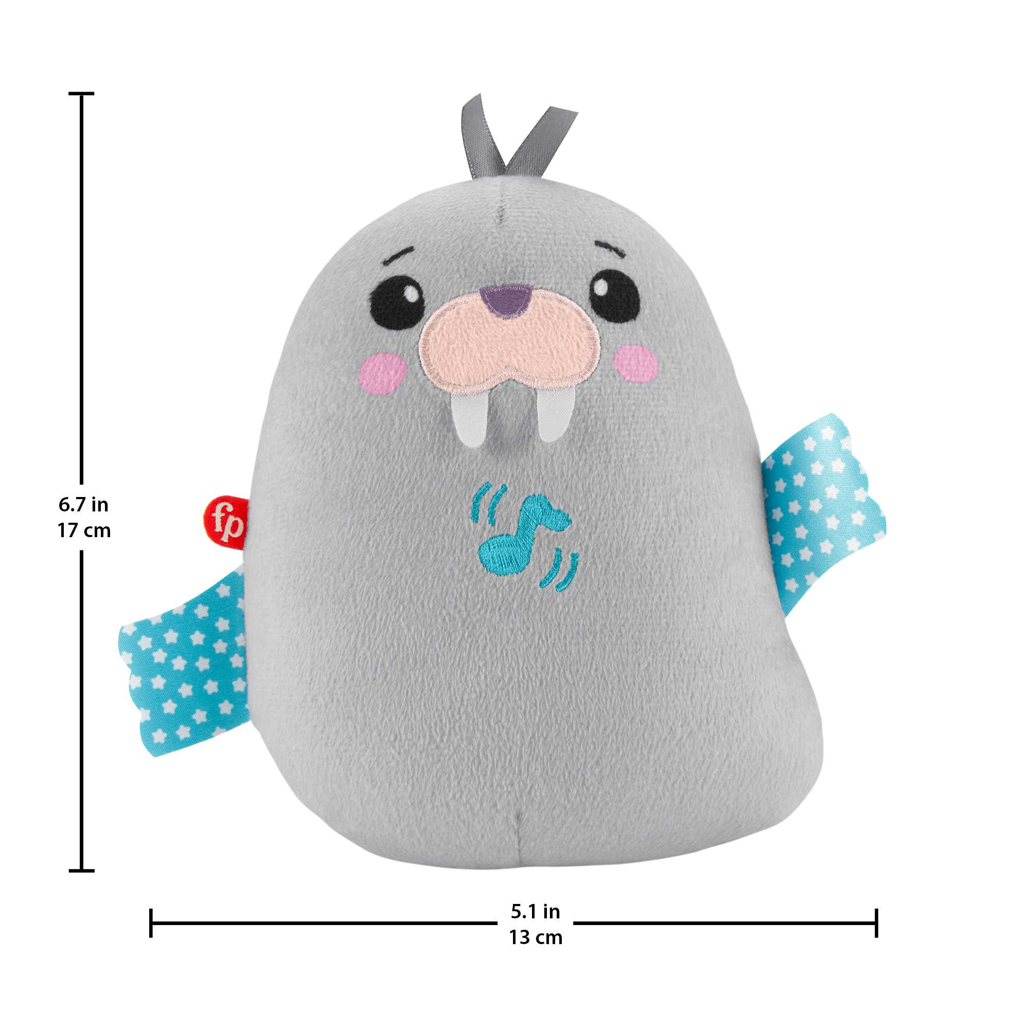 Fisher-Price Chill Vibes Walrus Soother Musical Plush Toy