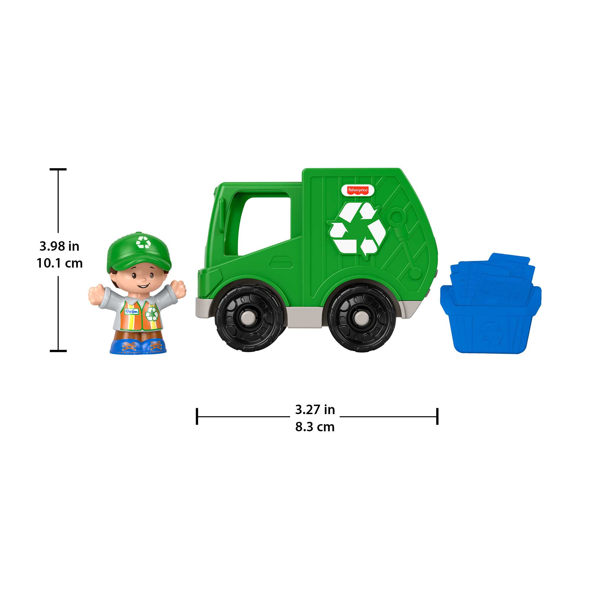 Fisher-Price Little People Brinquedo para Bebês Caminhão de Reciclagem