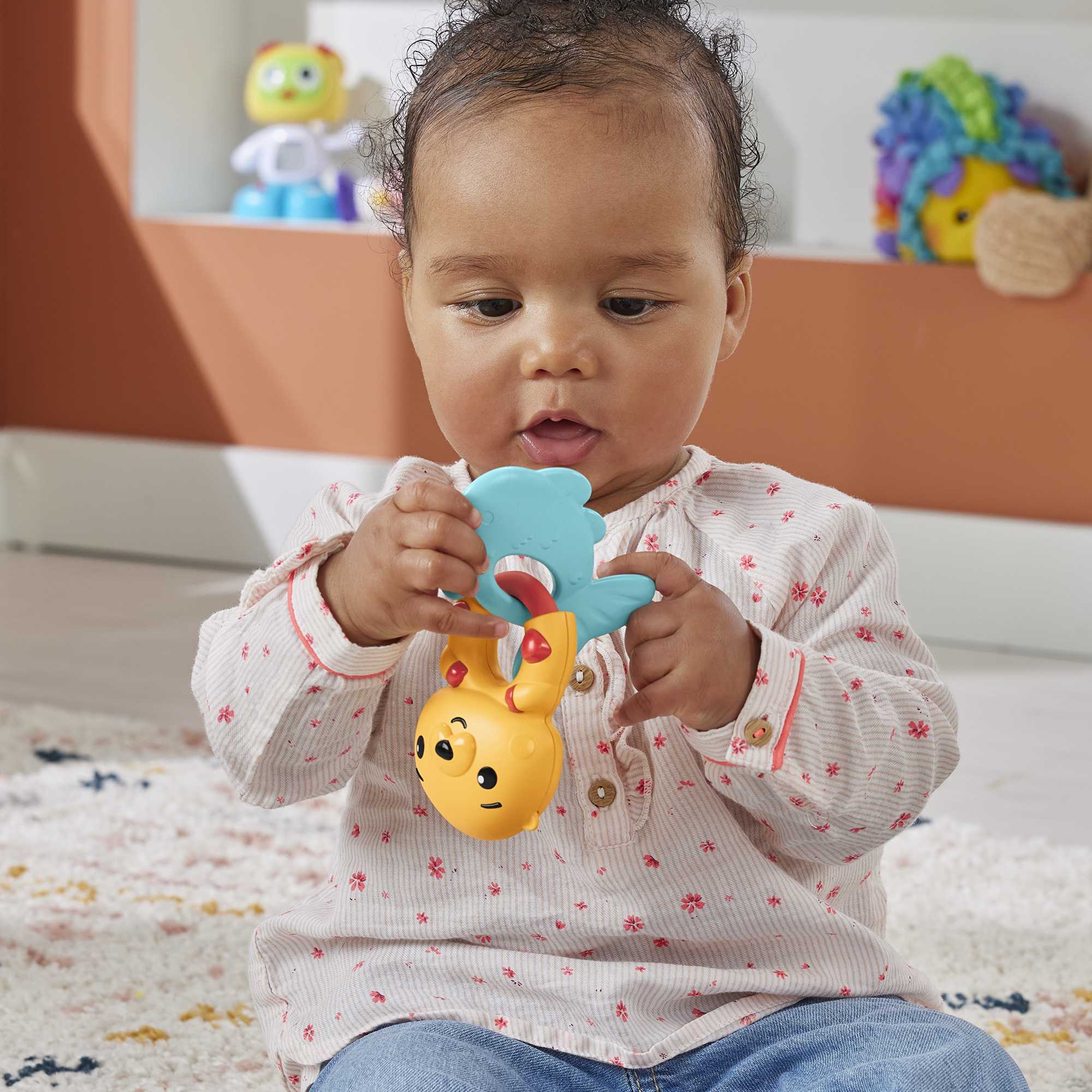 Fisher-Price Baby Sonaja para Bebés Sensimals Leopardo