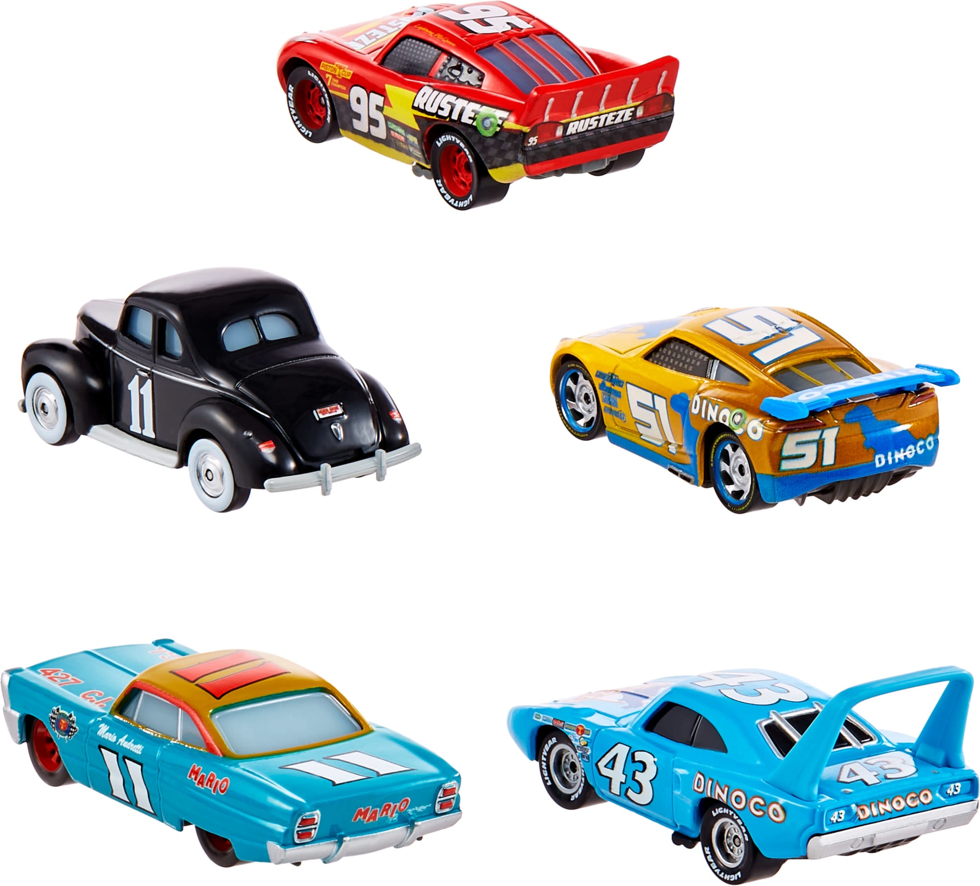Disney Cars Disney Pixar Cars Nascar Through The Years 5-Pack | Mattel