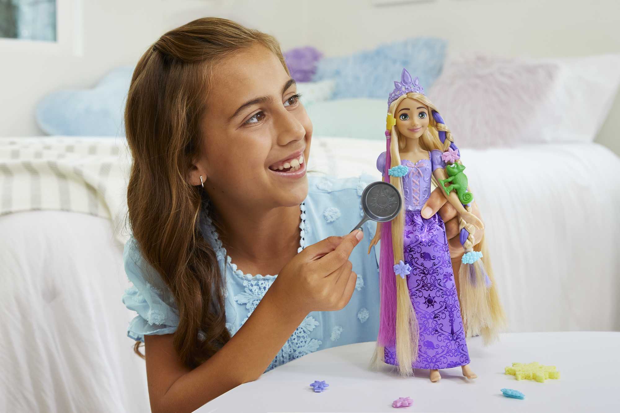 Disney Princesa Boneca Rapunzel Cabelo de Contos de Fadas
