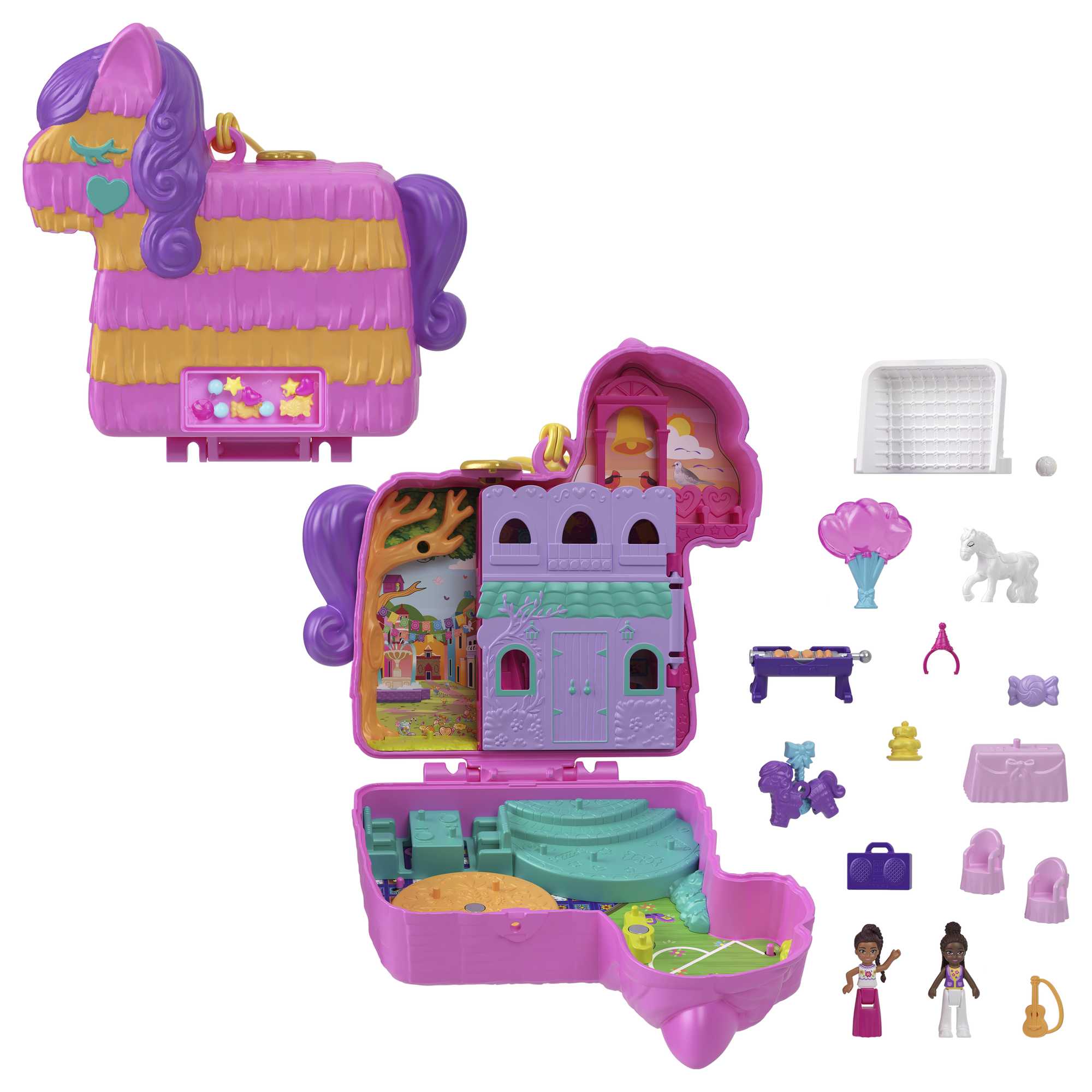 Polly Pocket Tiny Compact Doll Playset, 5 Pieces