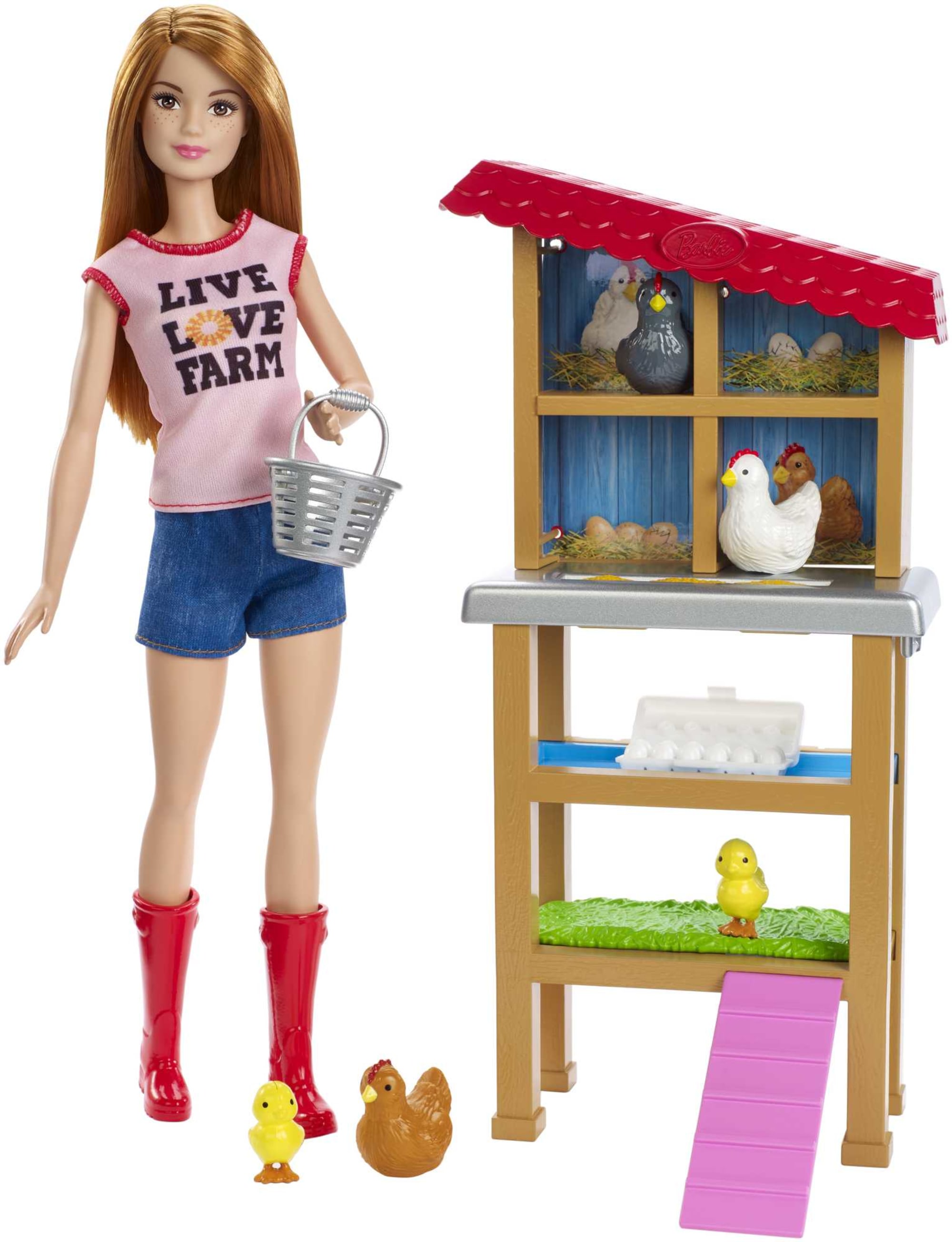 Barbie Chicken Farmer Doll & Playset | Mattel