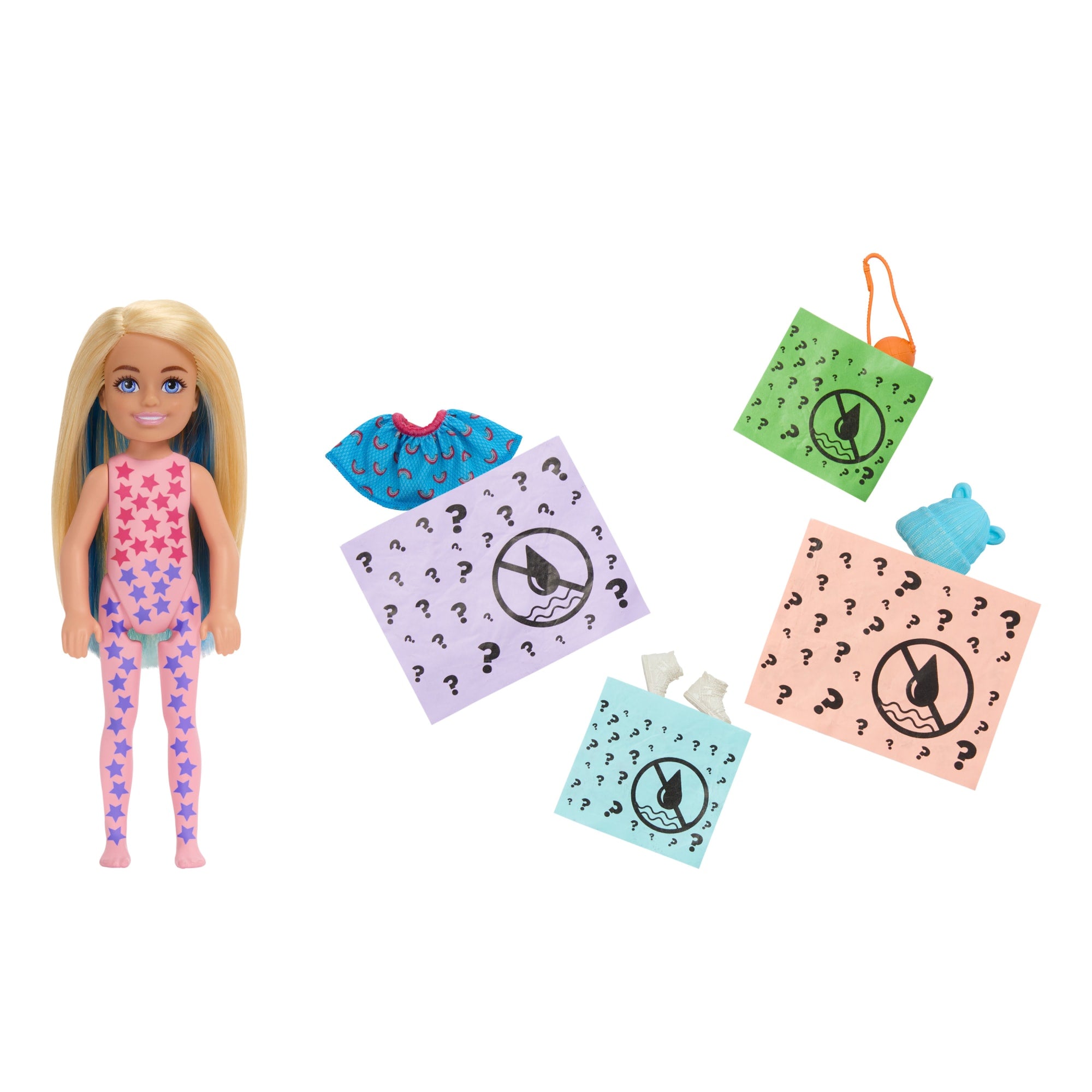 Mattel - Barbie Color Reveal Doll (Party Series) - BLIND PACK (1 Chelsea  Doll & 4 Accessories) GTT26:  - Toys, Plush, Trading Cards,  Action Figures & Games online retail store shop sale