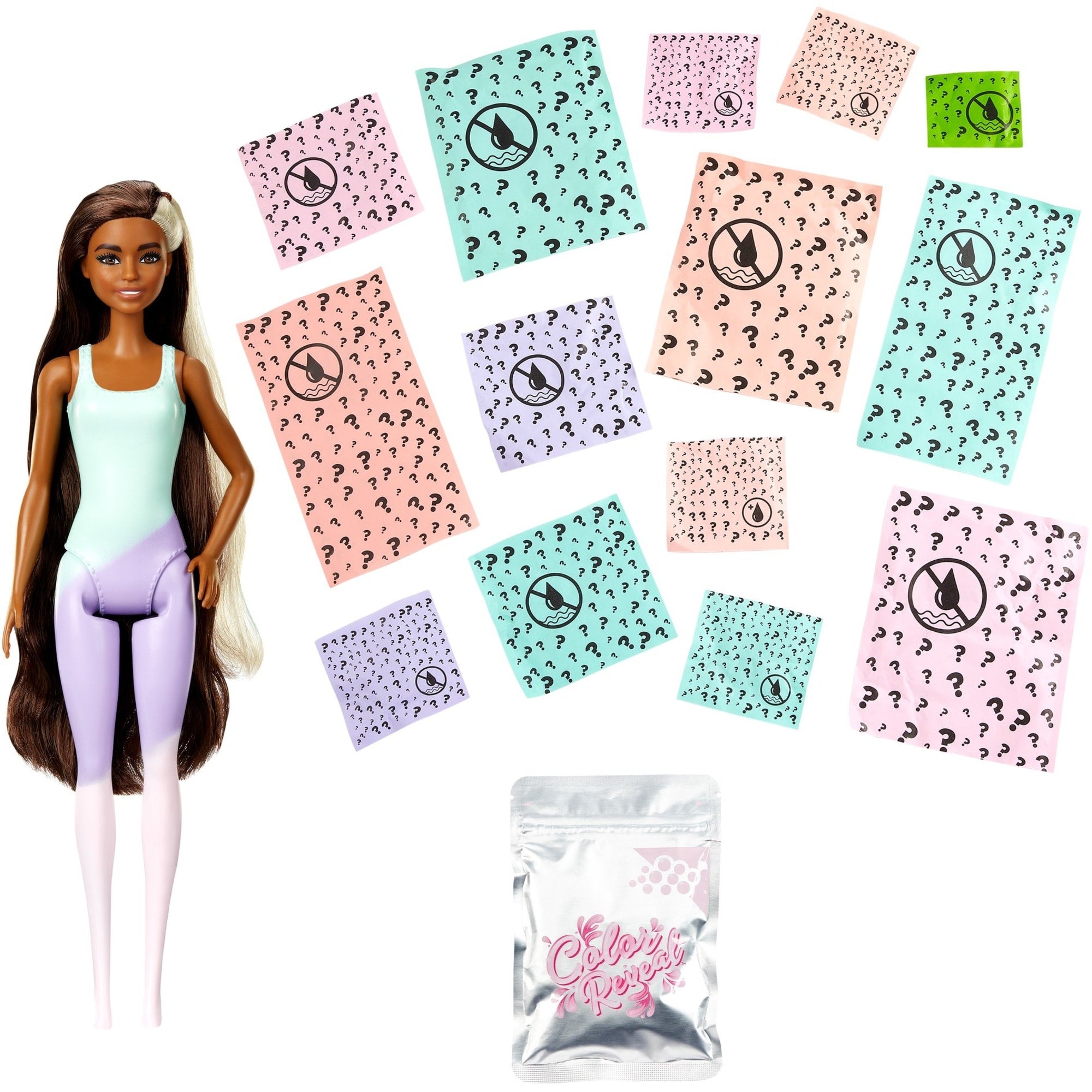 Barbie Color Reveal Doll, Sunshine And Sprinkles Series With 7 Surpises, Color-Change Transformation