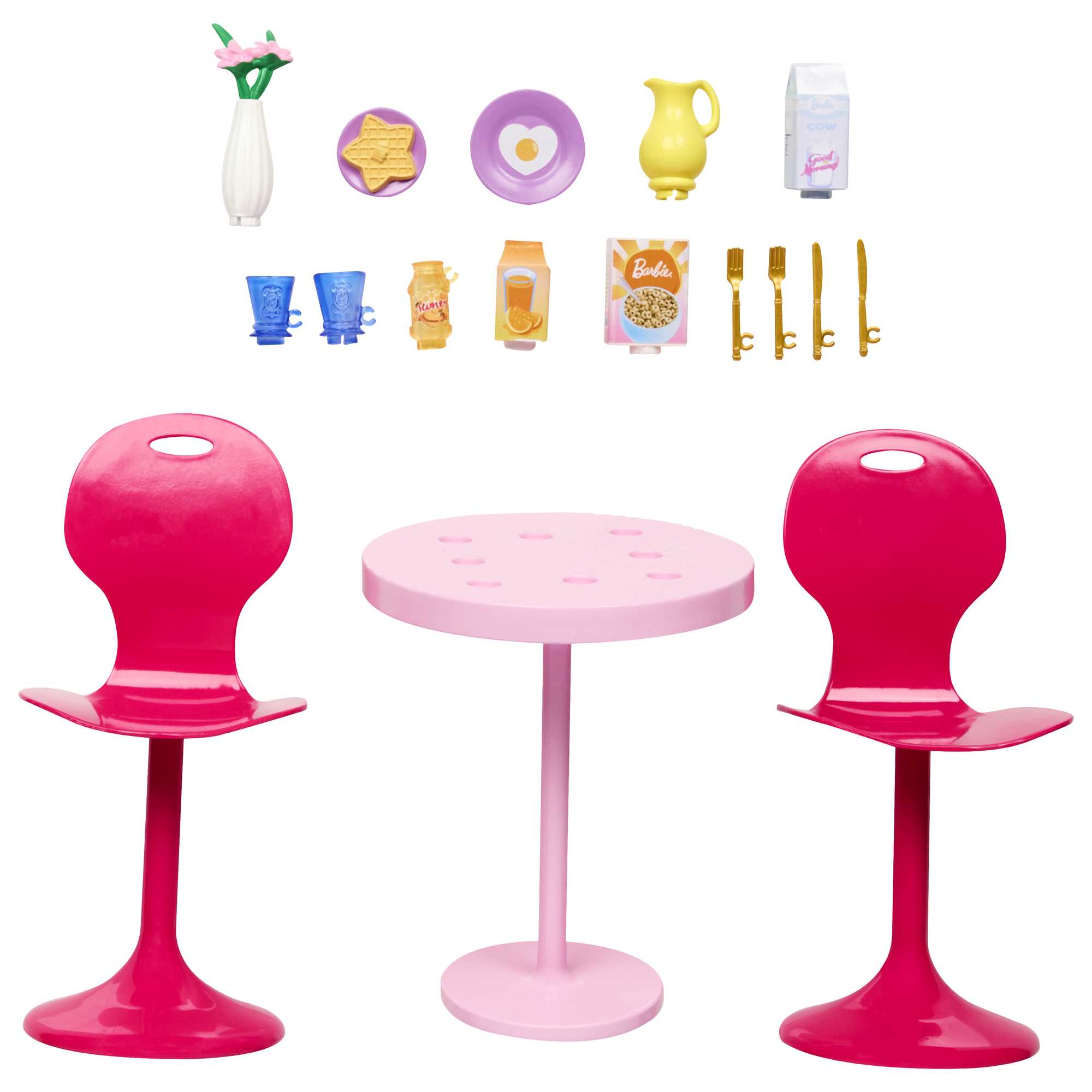 Barbie Accesorios para Muñeca Mesa de Desayuno