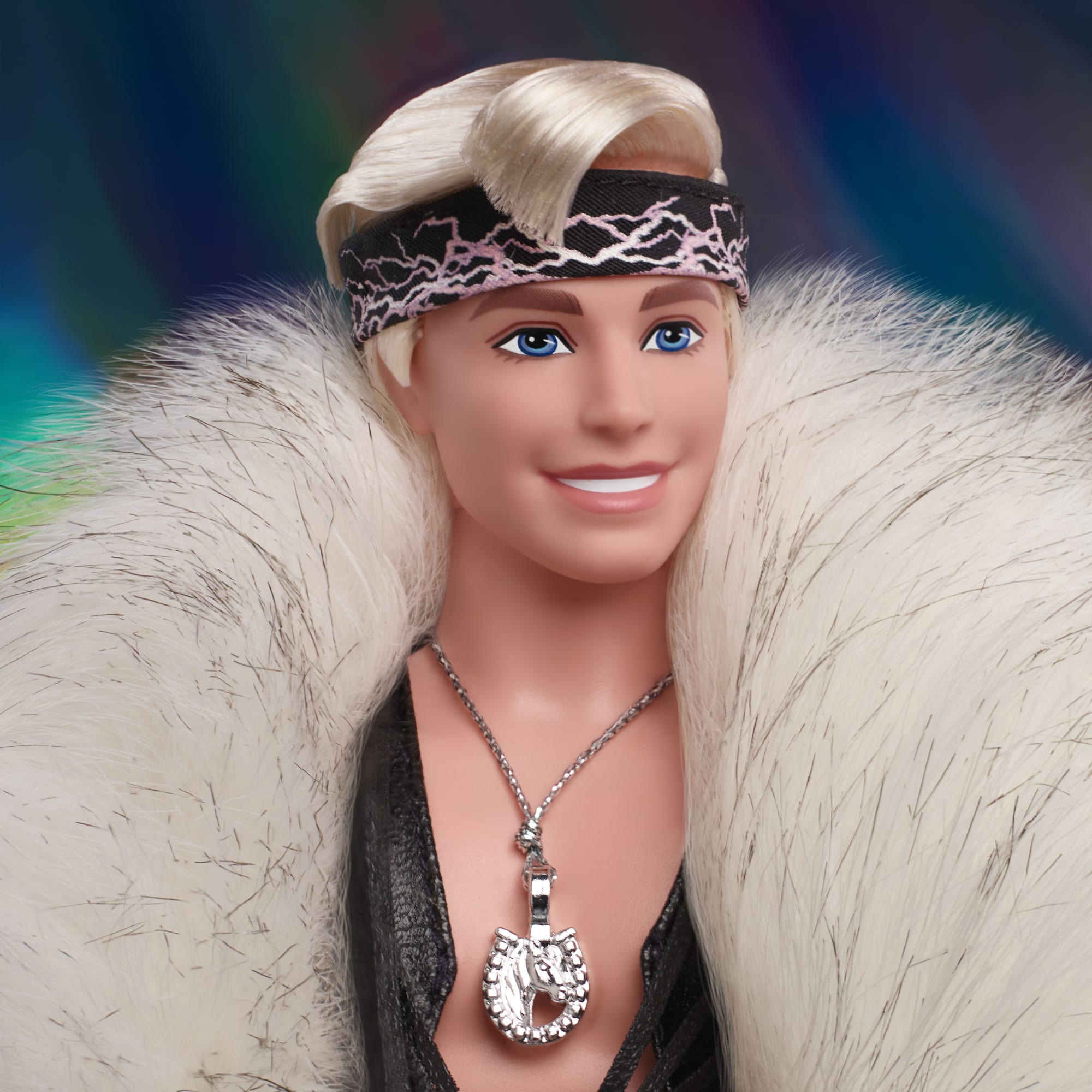Collectible Barbie Movie Ken Doll, Faux Fur Coat