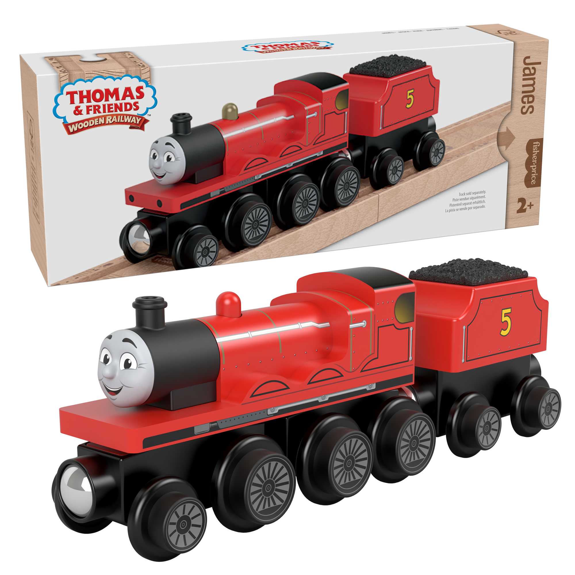 Thomas & Friends Wooden Railway James Toy Train | Mattel