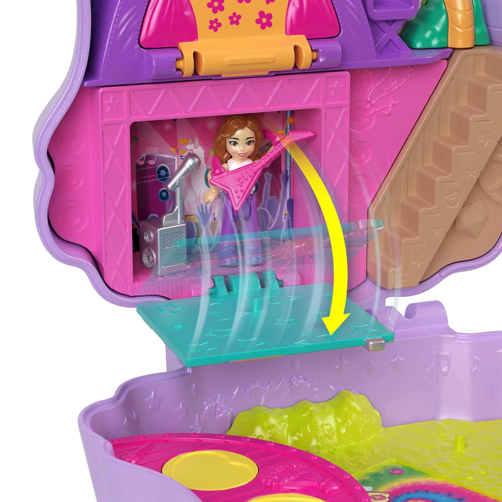 Polly Pocket Conjunto de Brinquedo Estojo Acampamento de Lhama