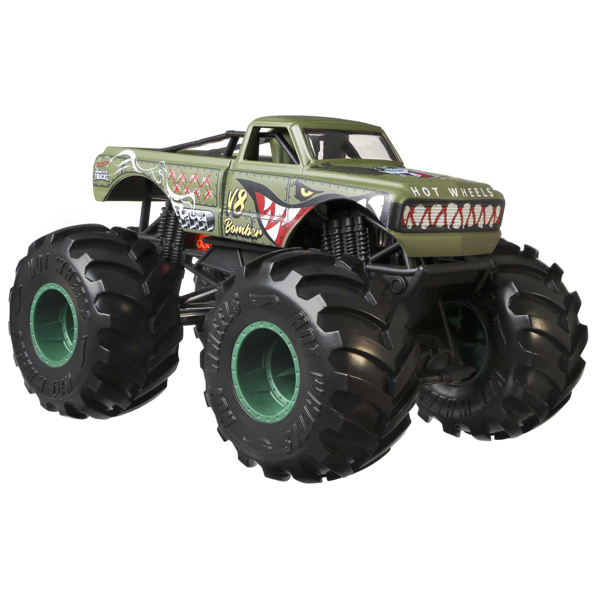 Hot Wheels Monster Trucks Veículo de Brinquedo 1:24 V8 Boomber
