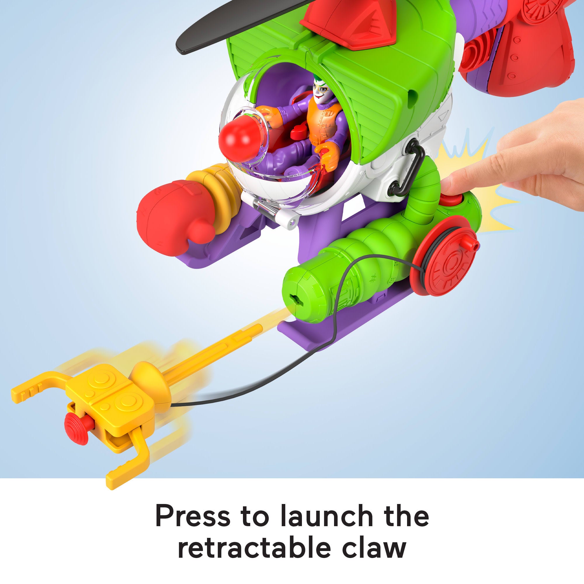 Imaginext DC Super Friends the Joker Robo Copter Toy Robot Figure & Helicopter, 3-Pieces
