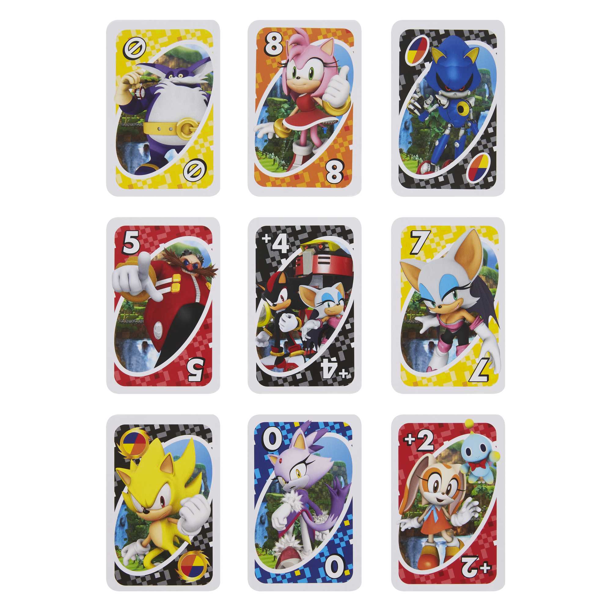 UNO Sonic the Hedgehog Card Game With Video Game-themed Deck