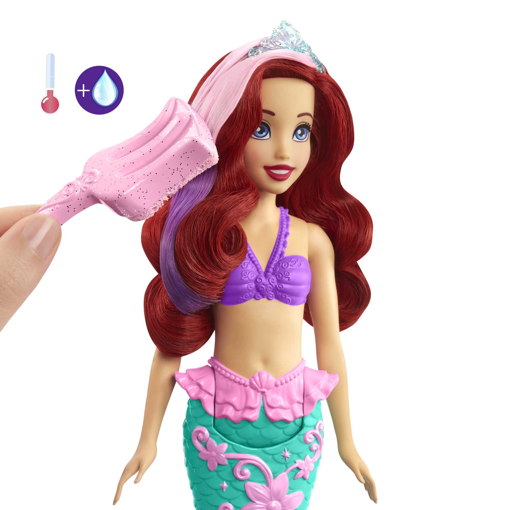 Disney Princesa Boneca Ariel Surpresa de Cor