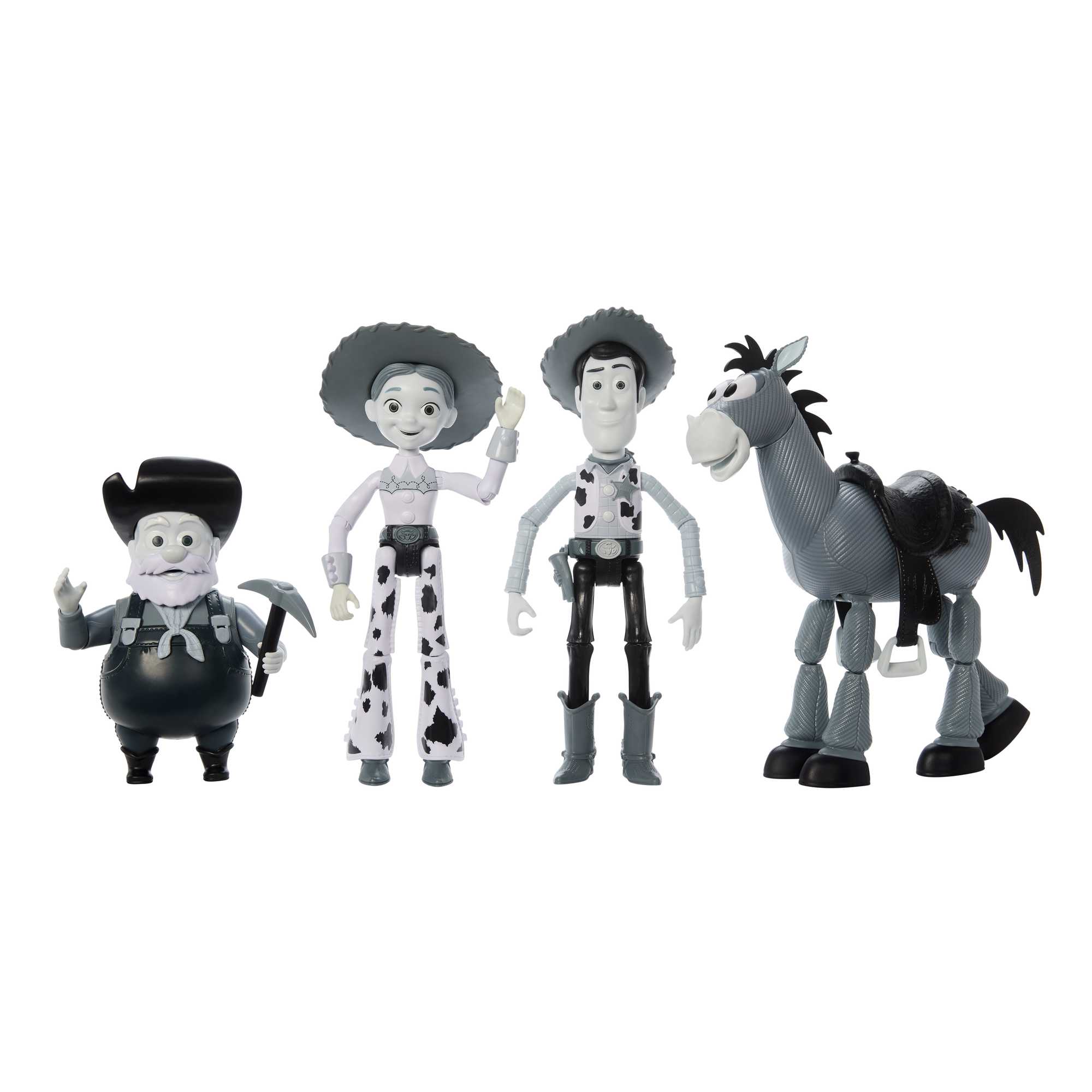 Disney Pixar Toy Story Woody's Roundup 4 Figures Black White