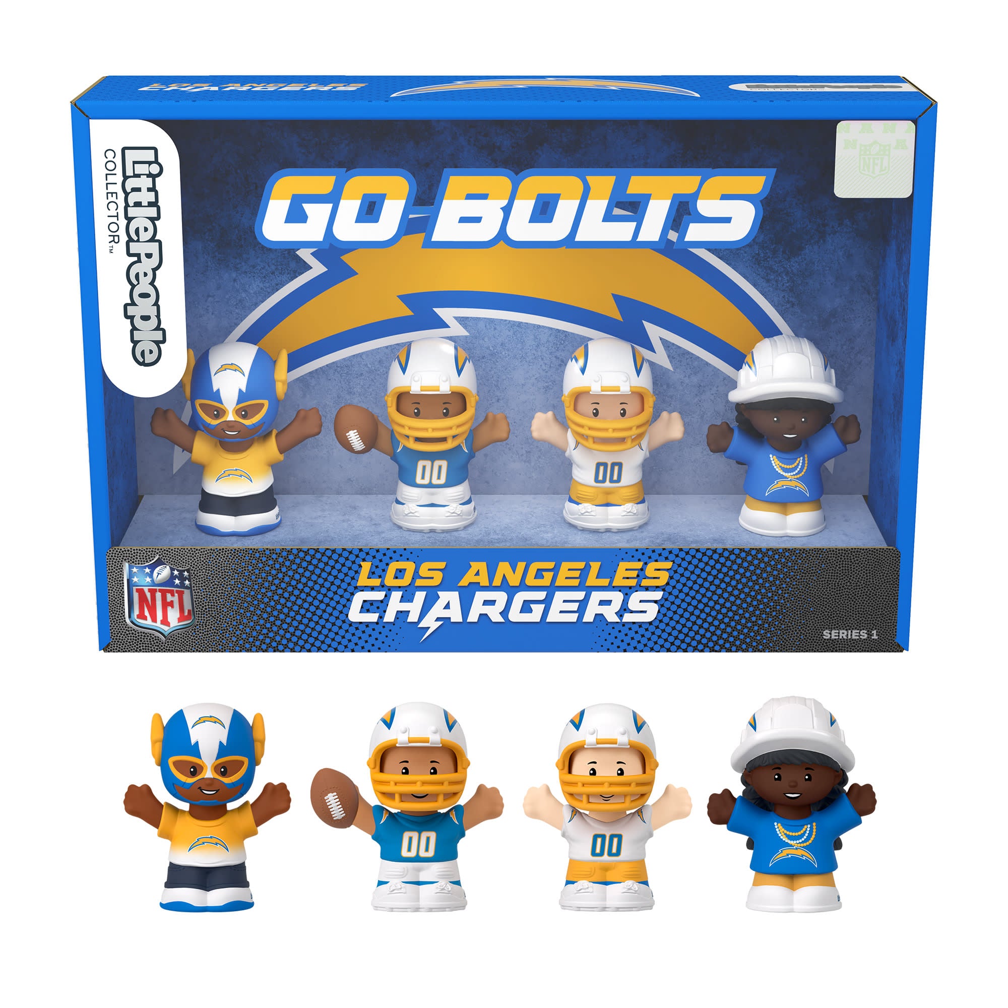 NFL Little People Collector Los Angeles Chargers Set