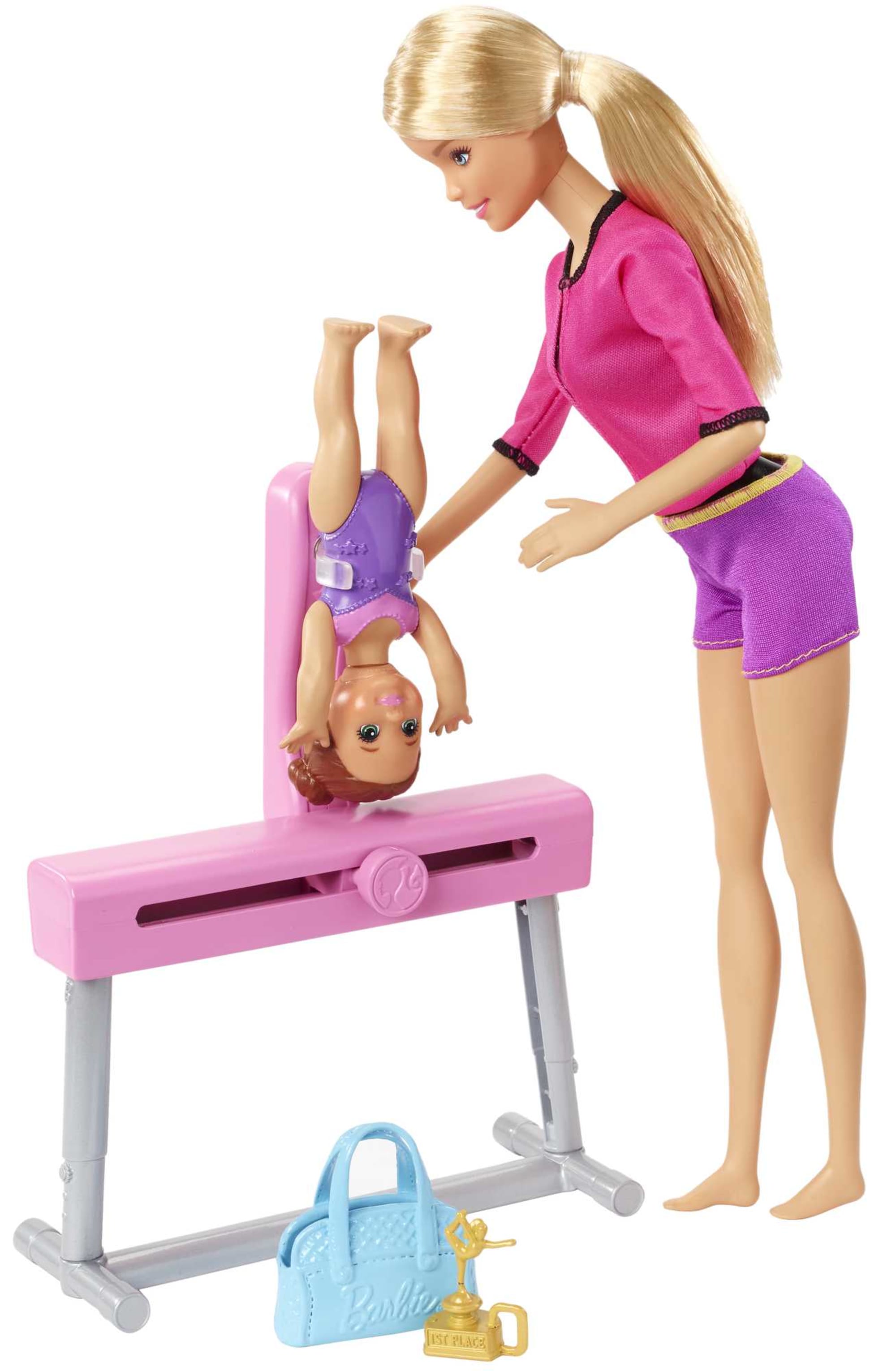 Barbie Gymnastics Coach Dolls & Playset | Mattel