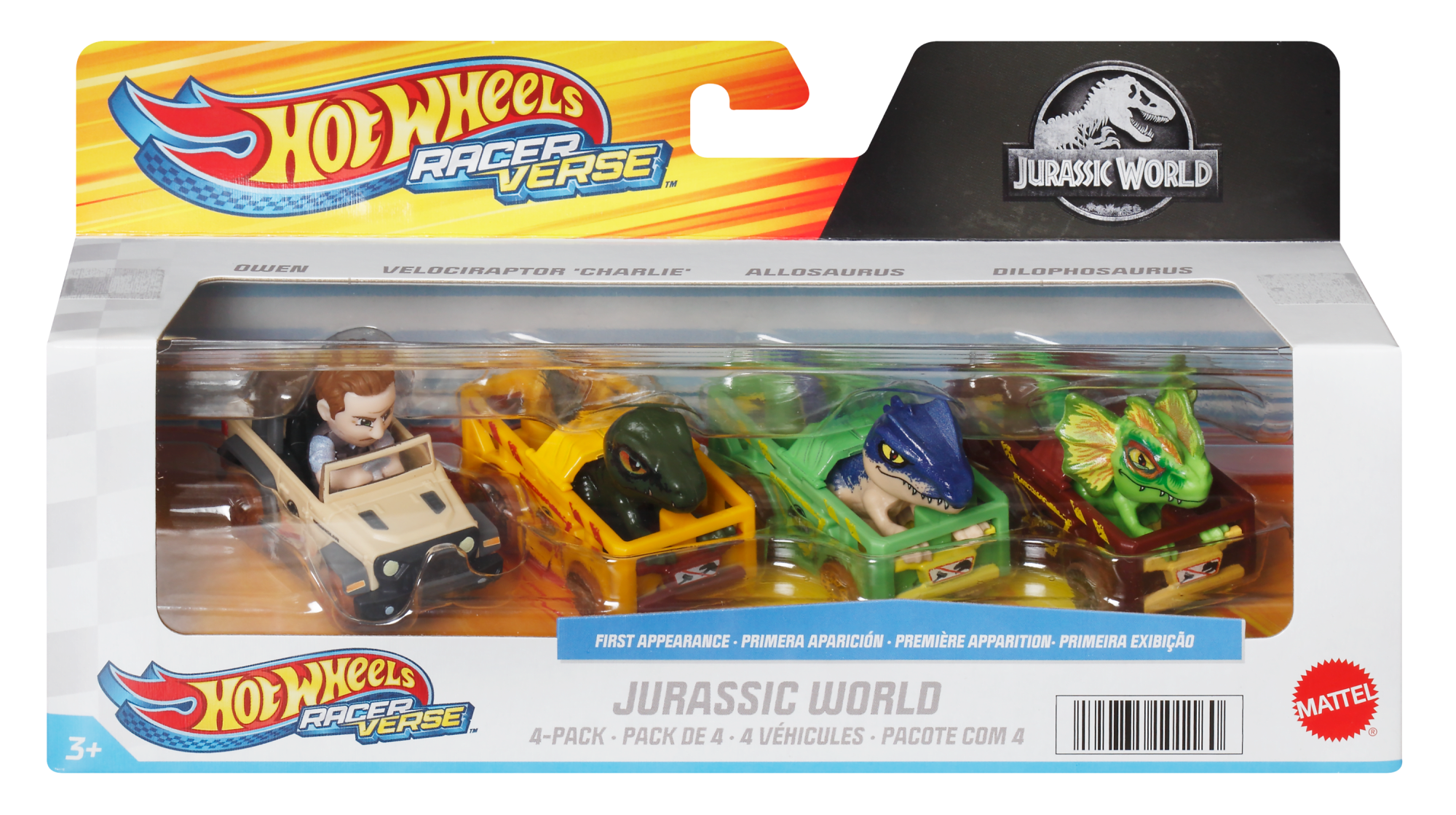 Jurassic world best sale hot wheels set