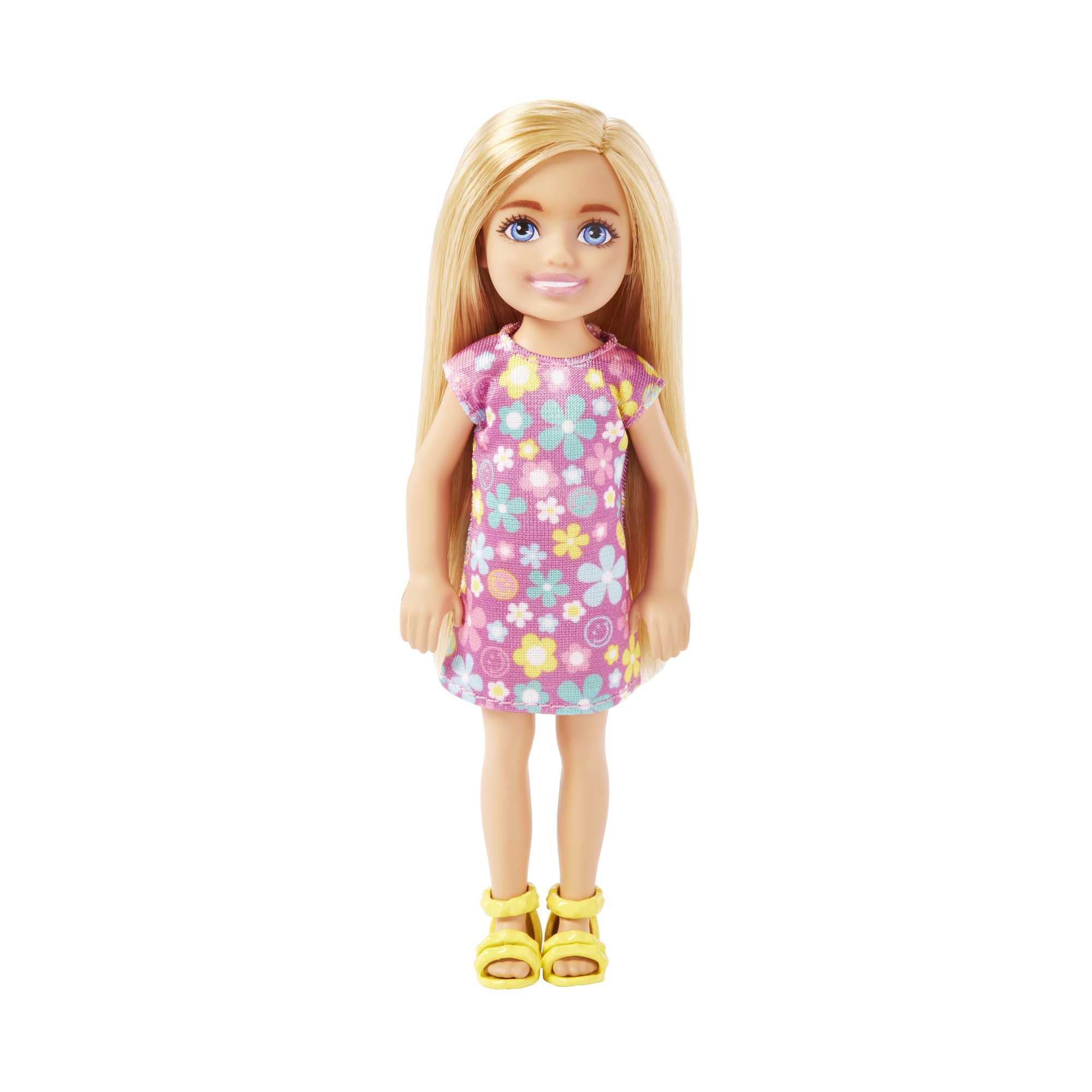 Barbie Chelsea Dolls | Small Doll in Purple Floral Dress