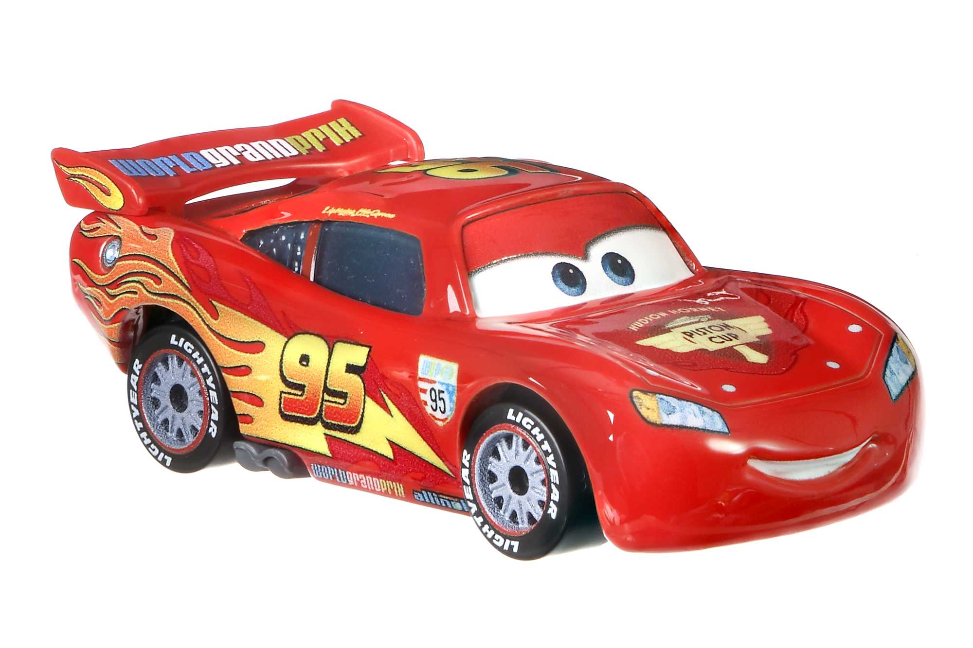 Cars de Disney y Pixar Vehículo de Juguete Rayo McQueen con llantas de  carreras