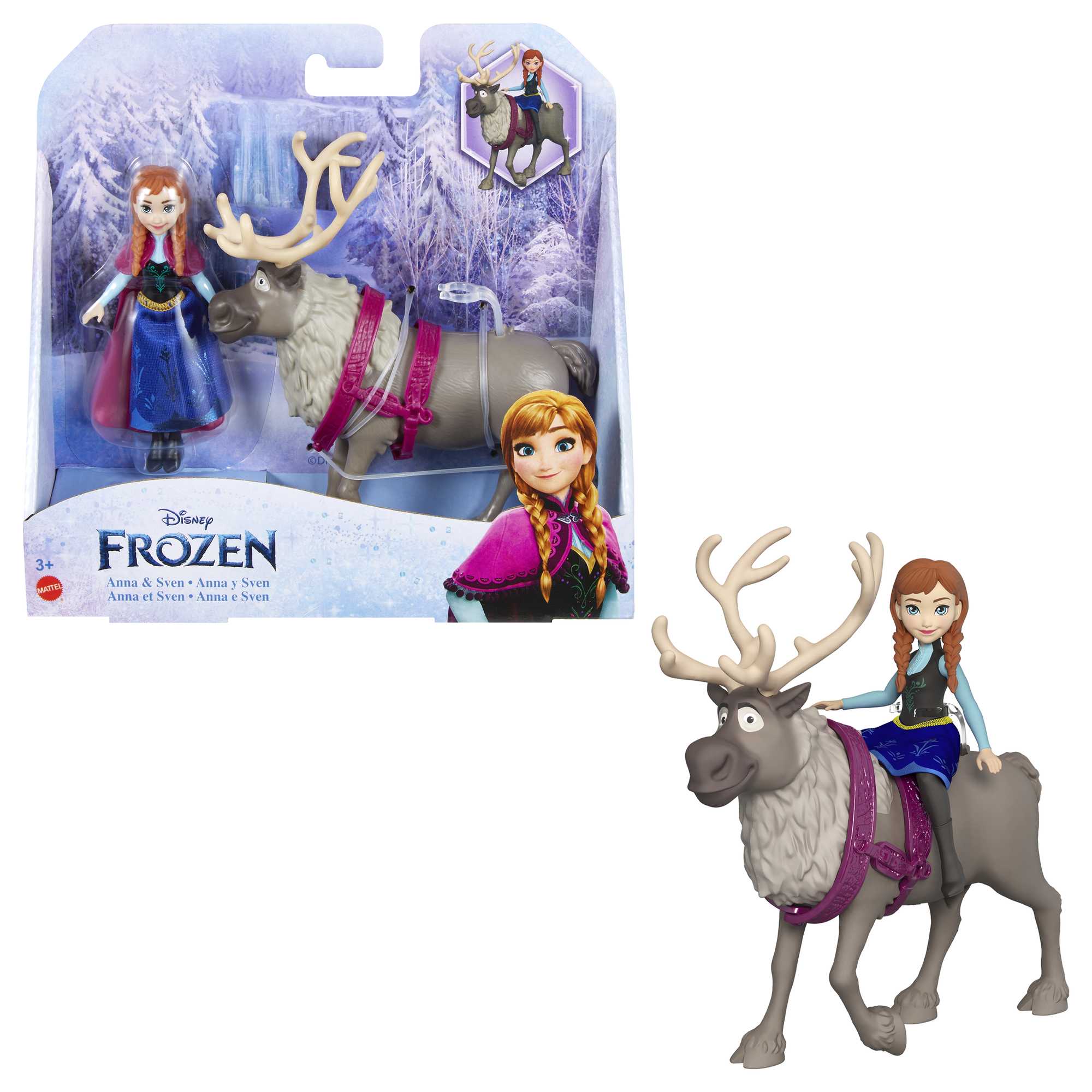 Disney Frozen Anna  Sven Mattel