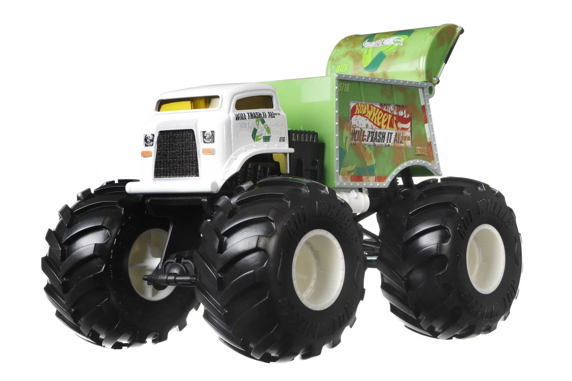 Hot Wheels Monster Trucks Veículo de Brinquedo 1:24 Will Trash It All