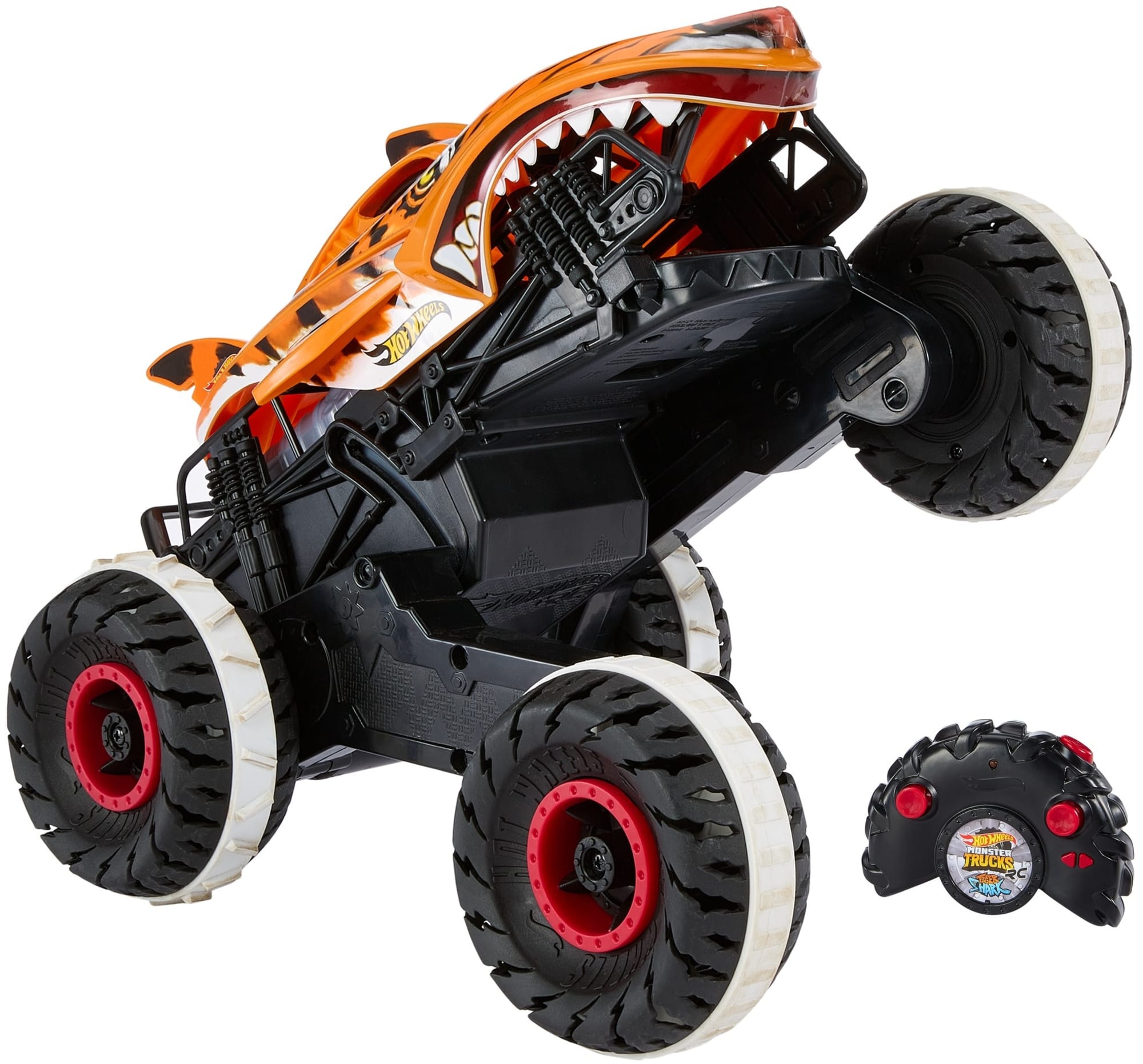 Hot Wheels Monster Trucks Véhicule Téléguidé Hw Unstoppable Tiger Shark |  Mattel