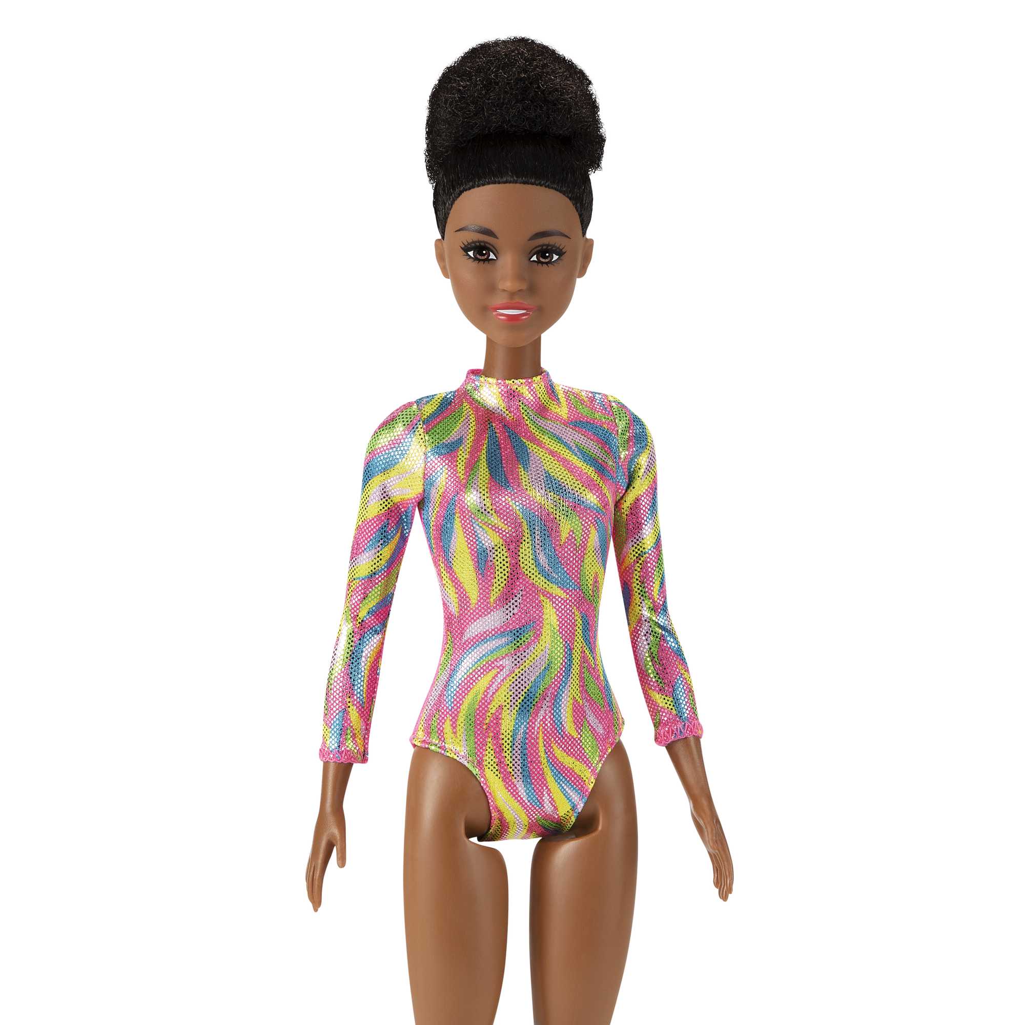 Barbie Rhythmic Gymnast Brunette Doll (12-In/30.40-Cm), Leotard & Accessories