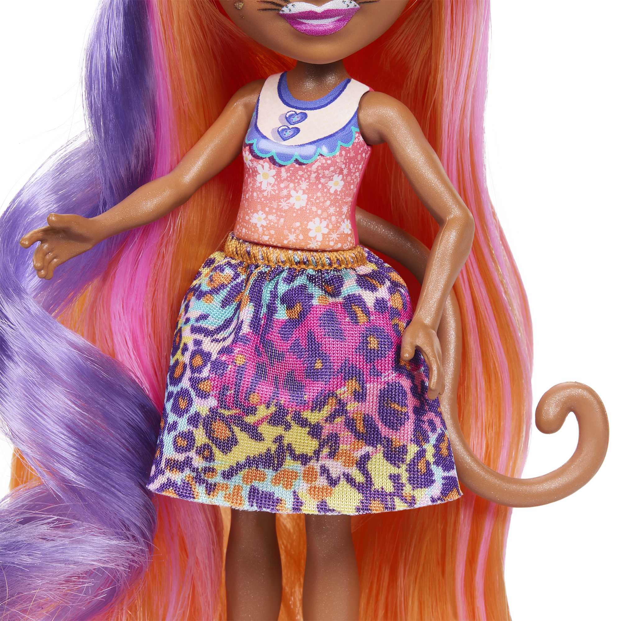 Enchantimals Muñeca Peinado Glam Leopardo