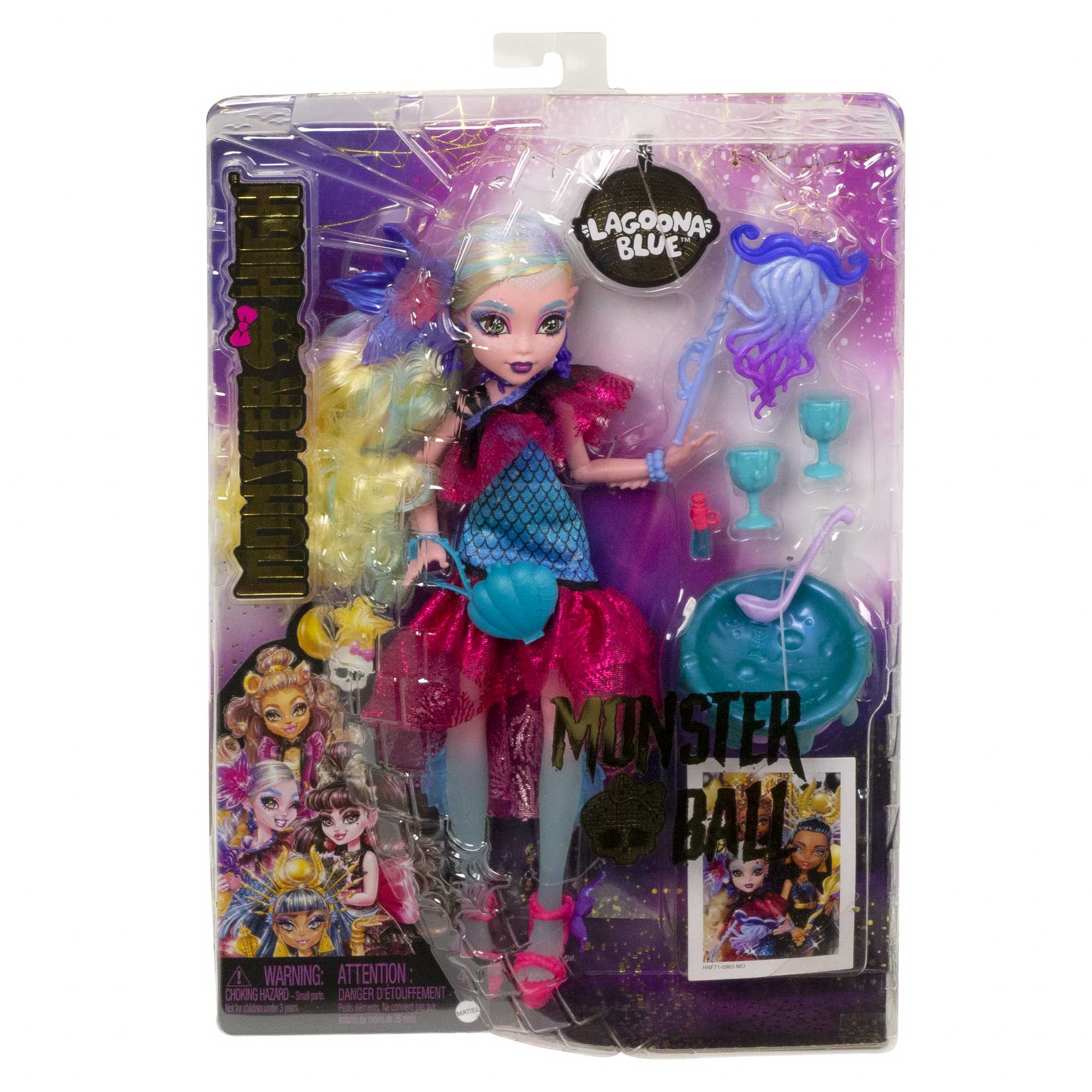 Monster High Bal des Monstres Lagoona Blue, Robe de Soirée, Acc.