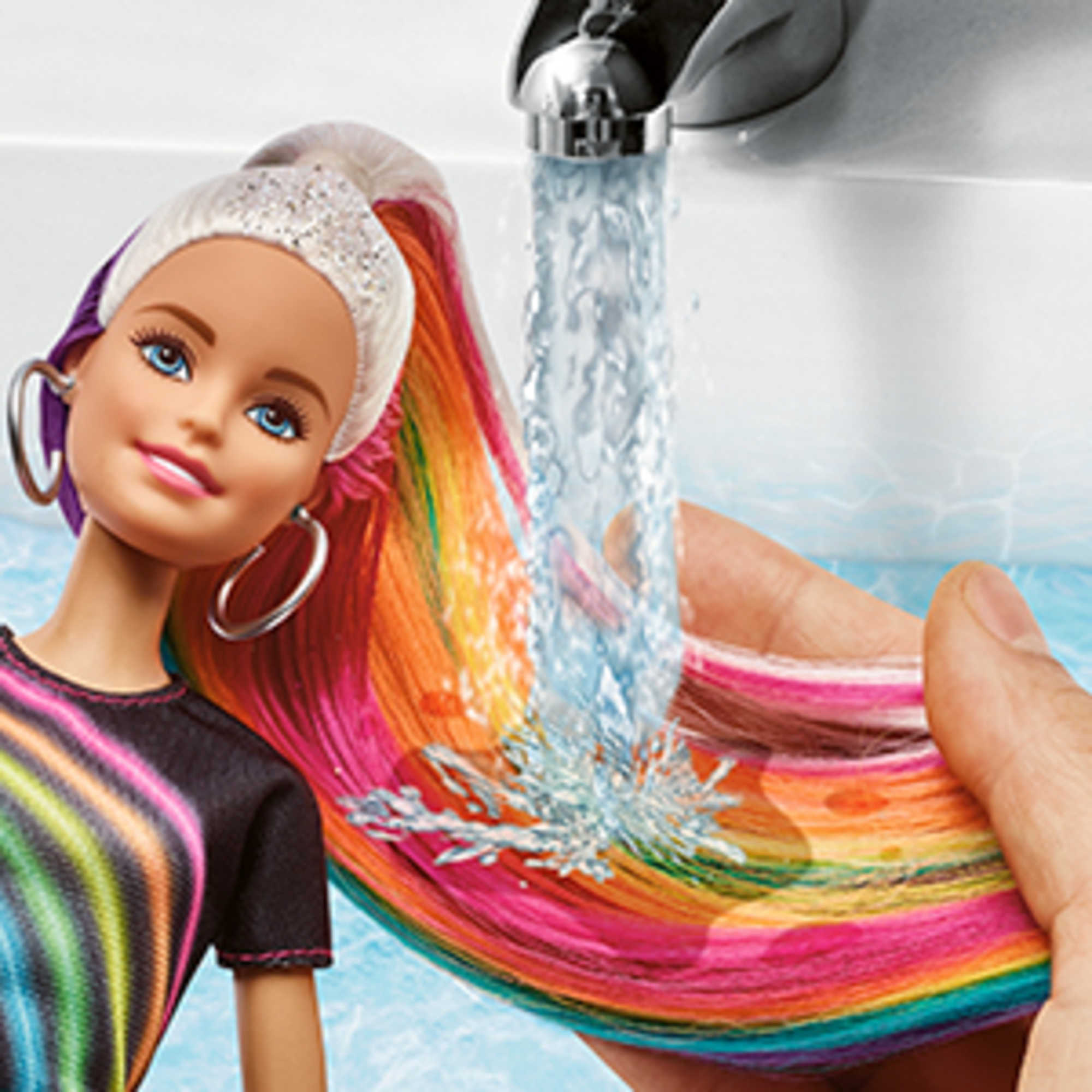 Barbie Rainbow Sparkle Hair Doll FXN96 | Mattel