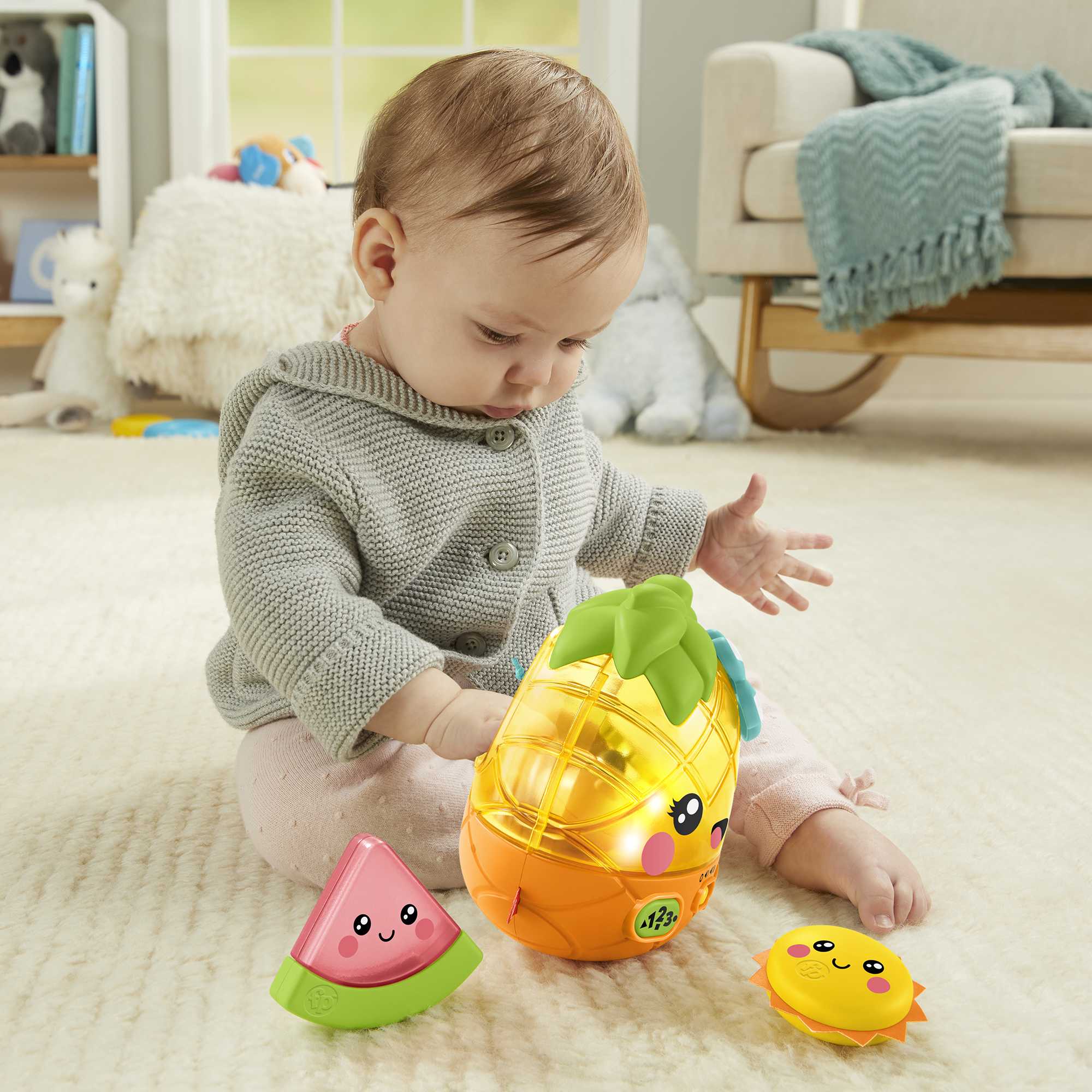 Fisher-Price Amis Merveilleux Ananas Mélodies et Lumières Magiques