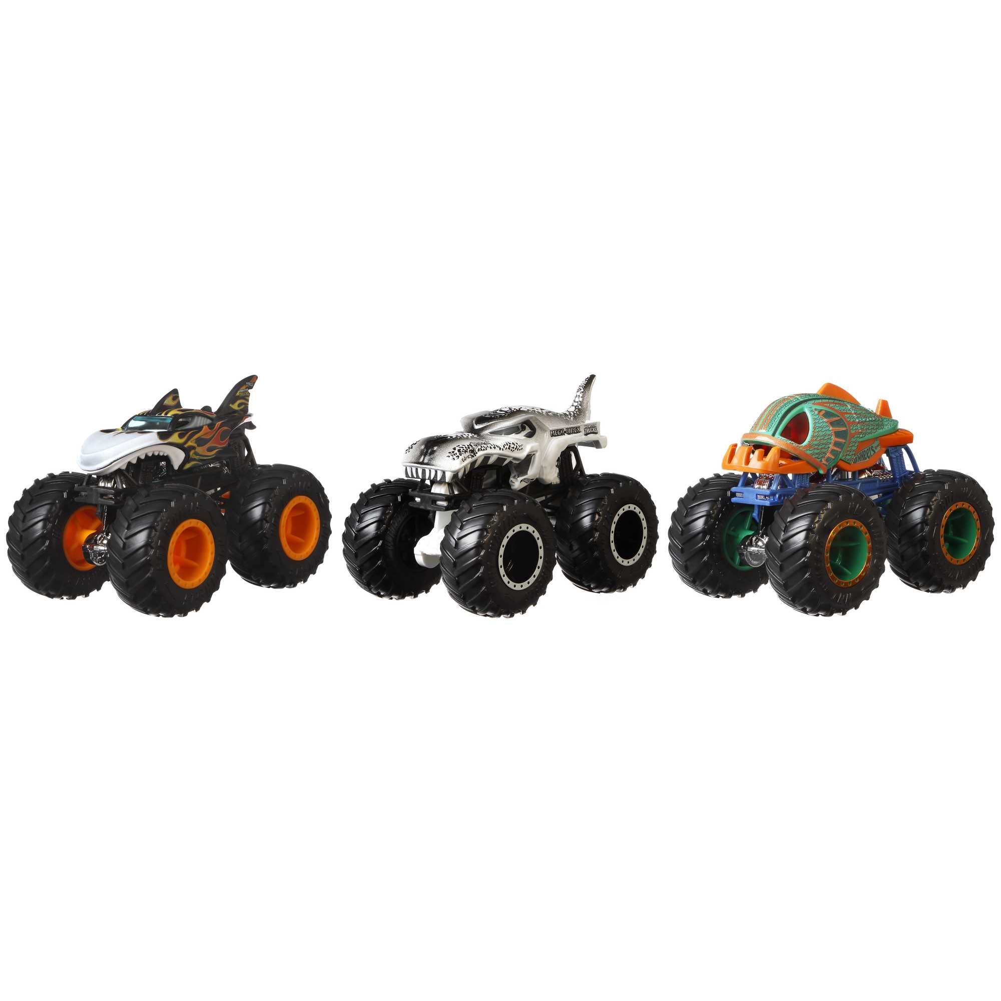 Hot Wheels Monster Trucks, Creature Themed 3-Pack