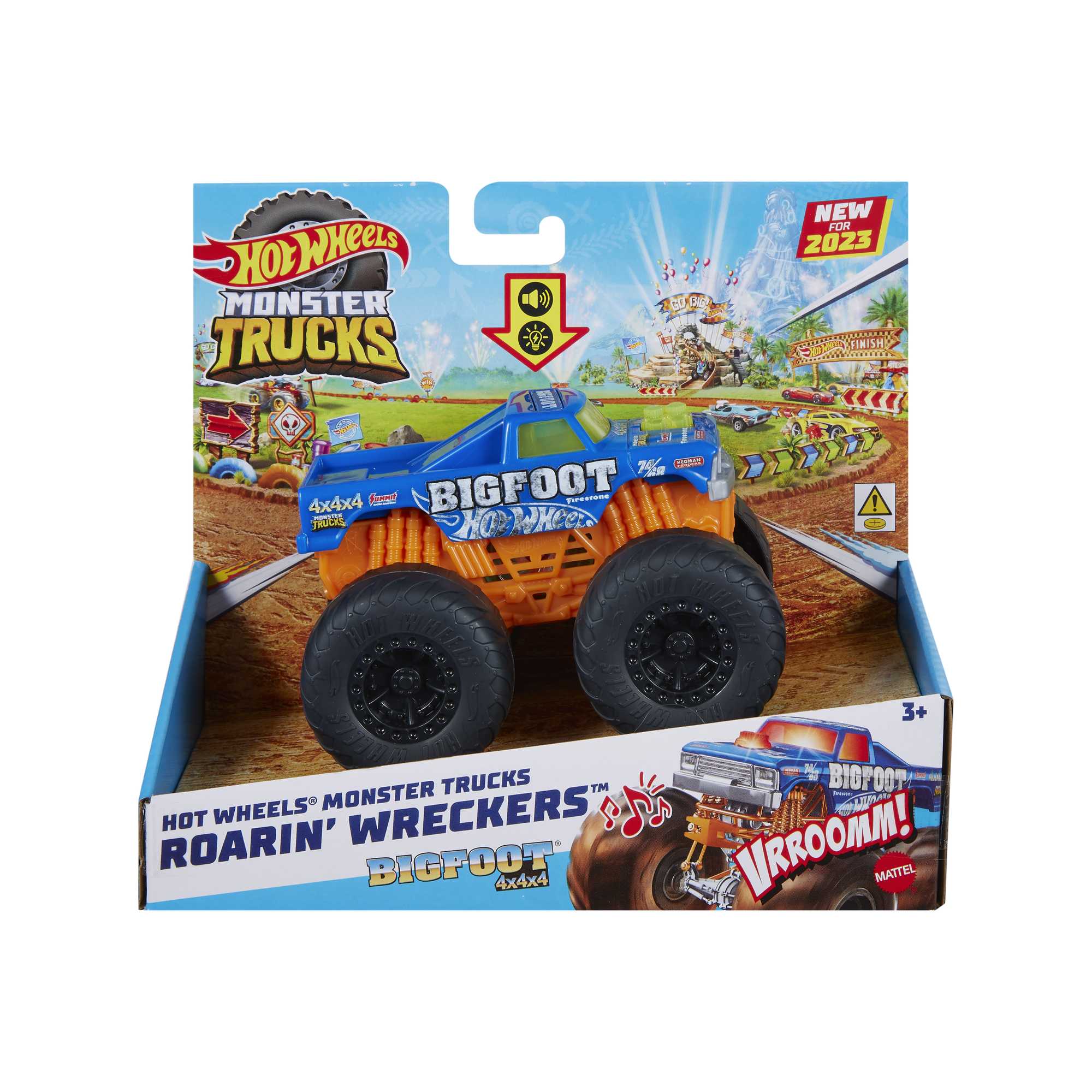 Hot Wheels Monster Trucks Roarin' Wreckers Véhicule Bigfoot