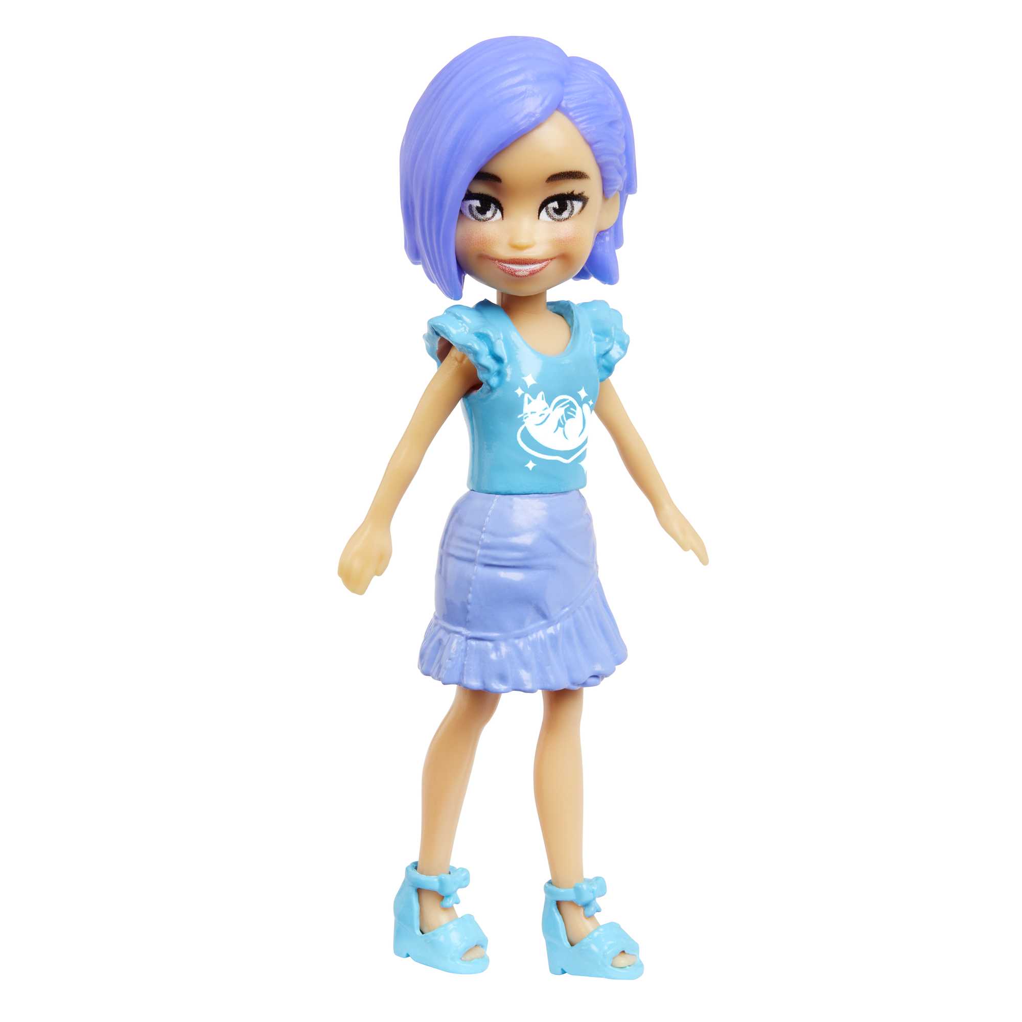 Polly Pocket Set de Juego Tubo de Modas Giratorio Gatito