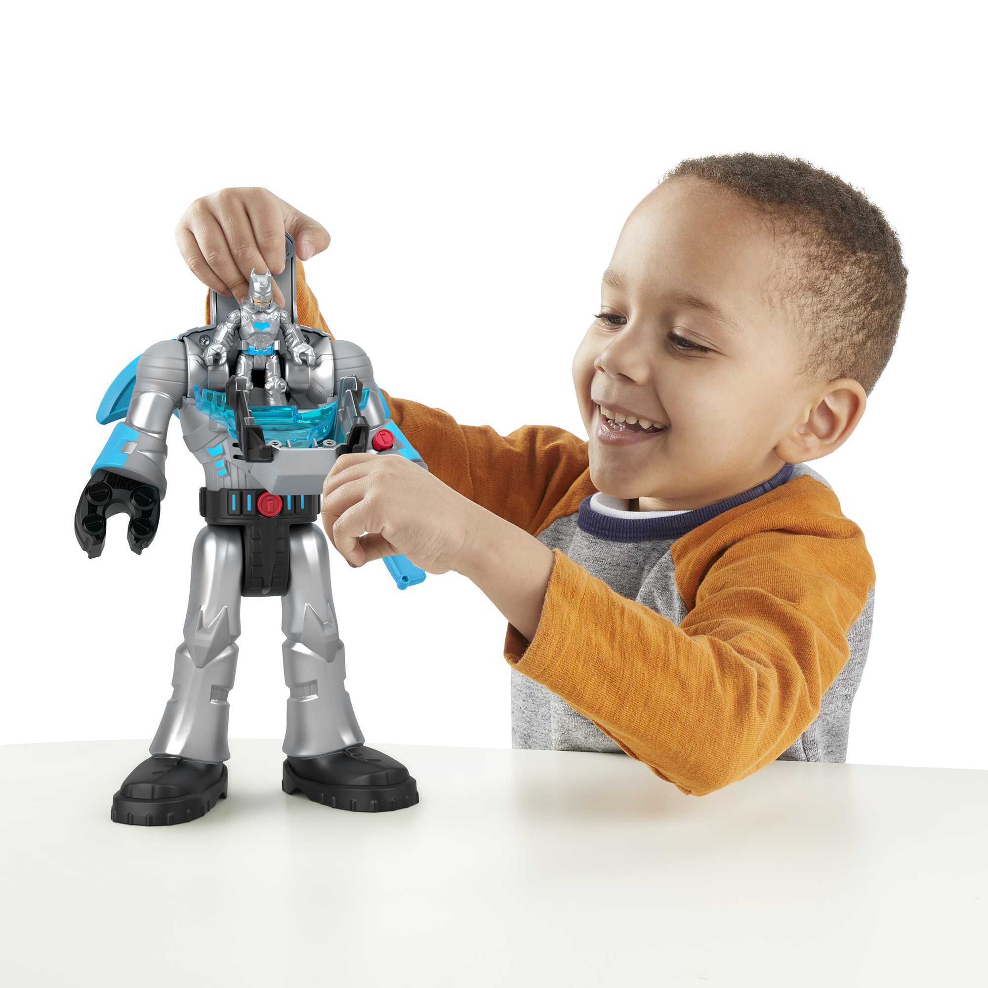 Imaginext DC Super Friends Insider Batman Robot Grey| Mattel