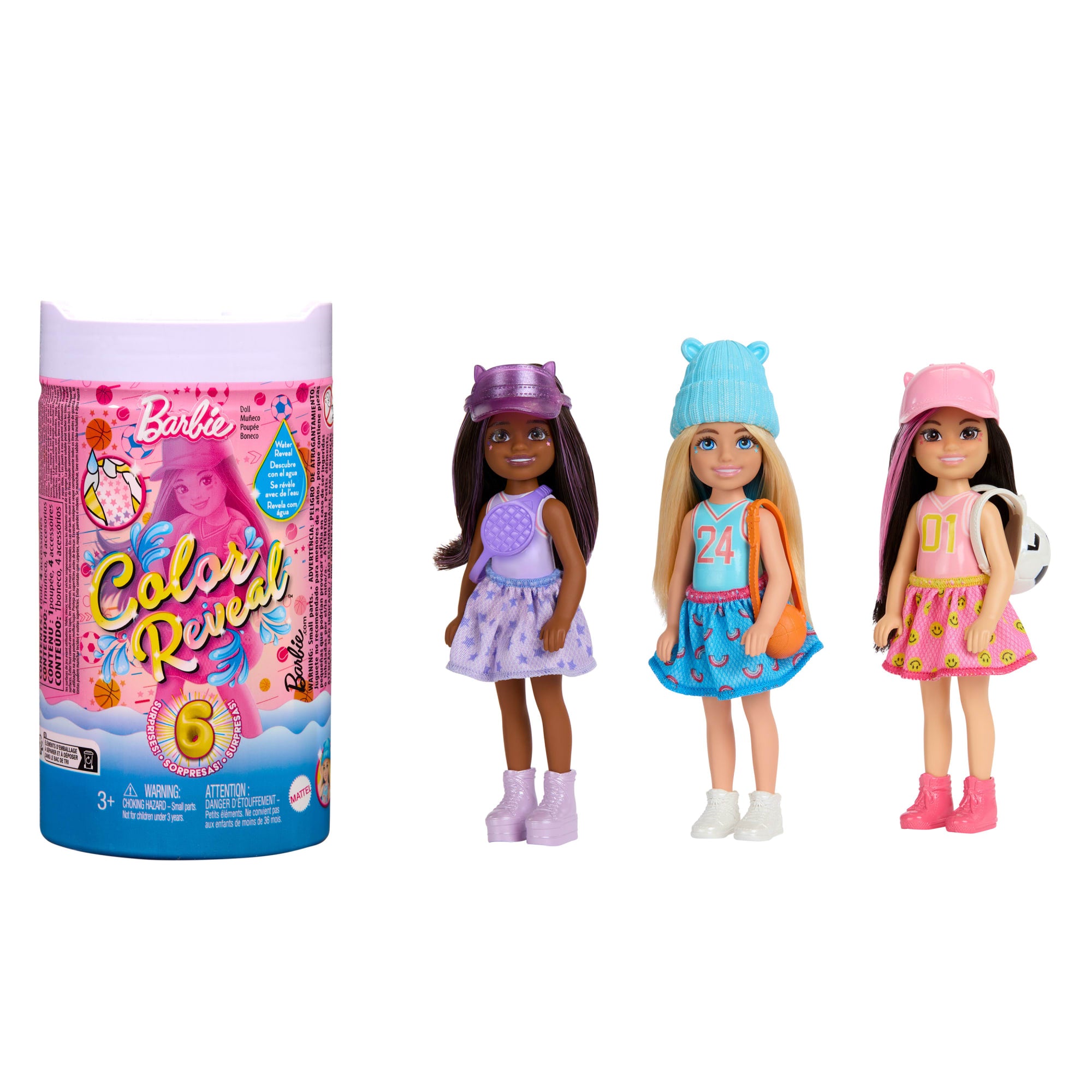 Barbie Color Reveal Chelsea Doll | Sporty Series | MATTEL
