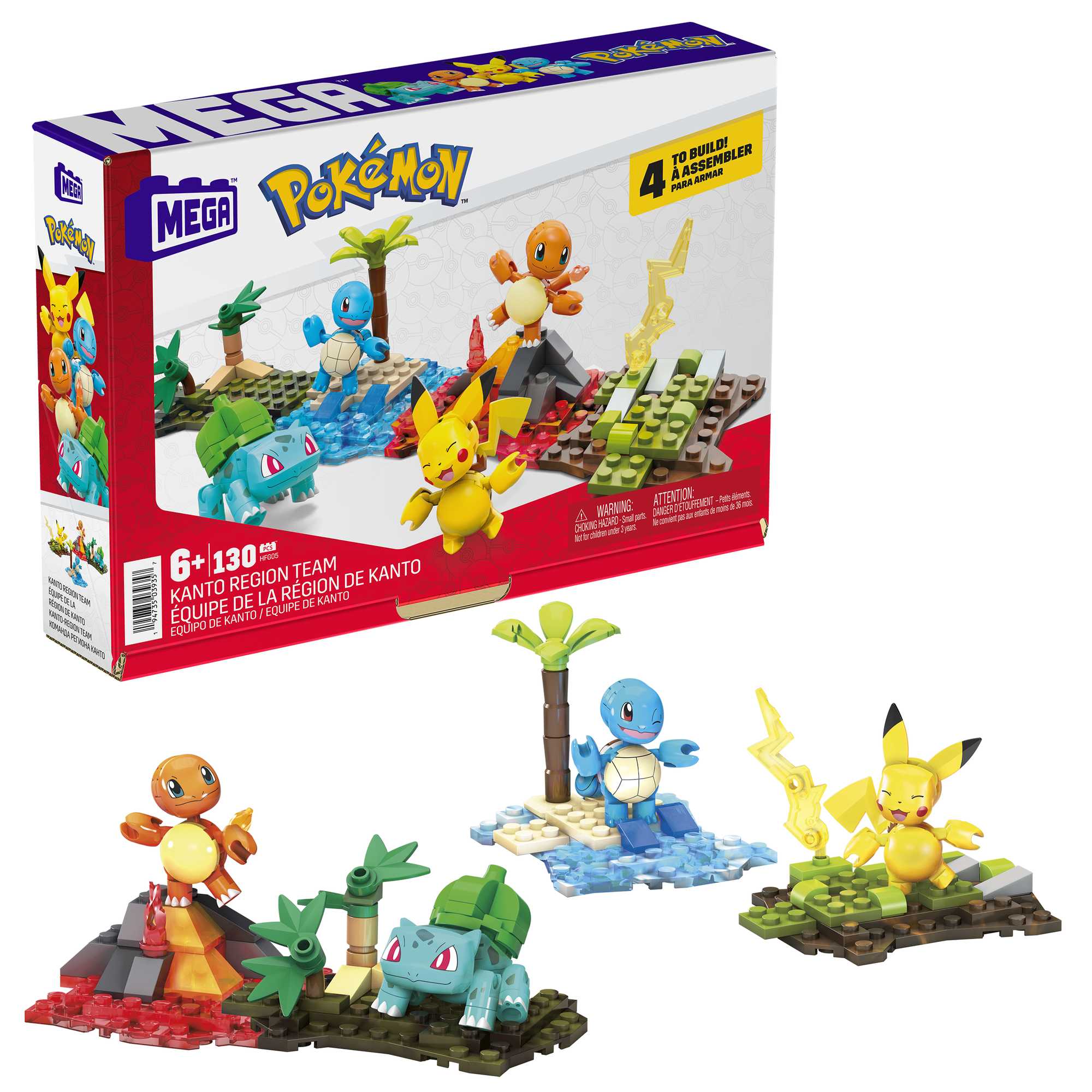 MEGA Pokémon Build And Show Pikachu Evolution Trio