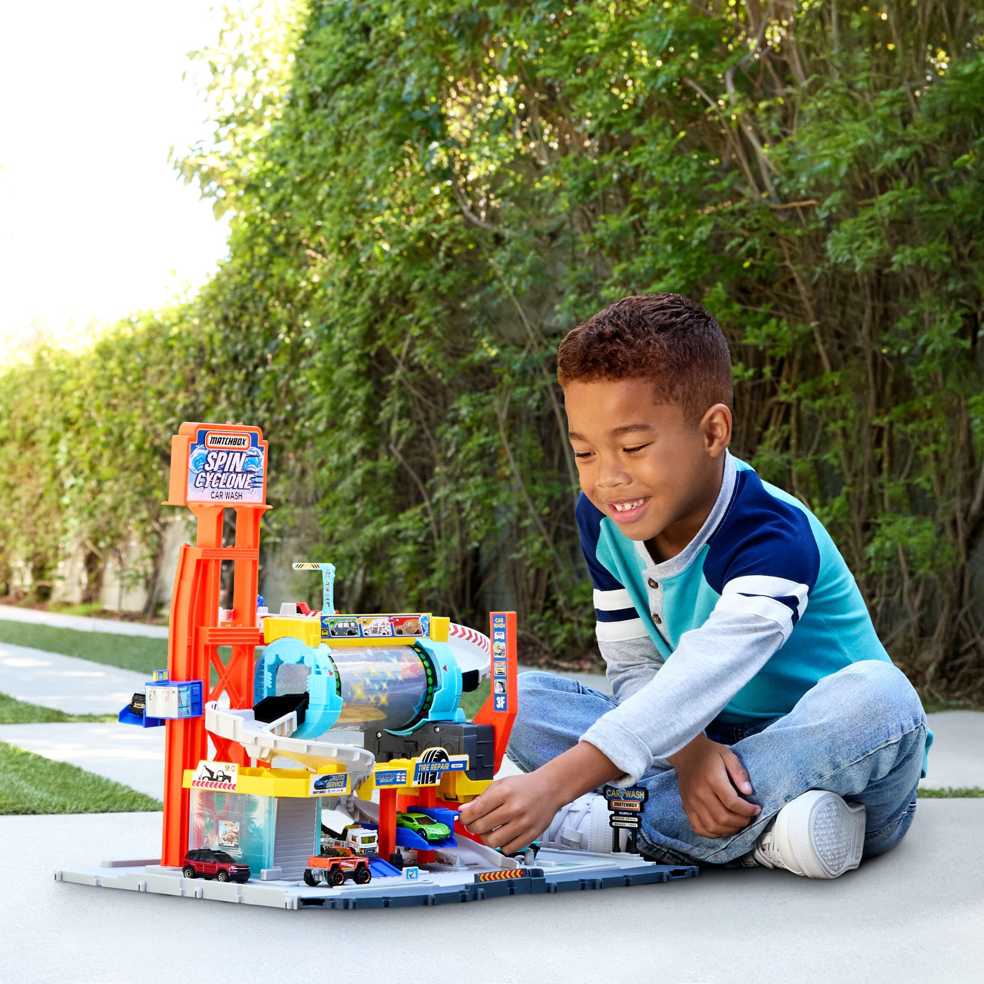 Matchbox Coffret Station de Lavage Tornade | Mattel