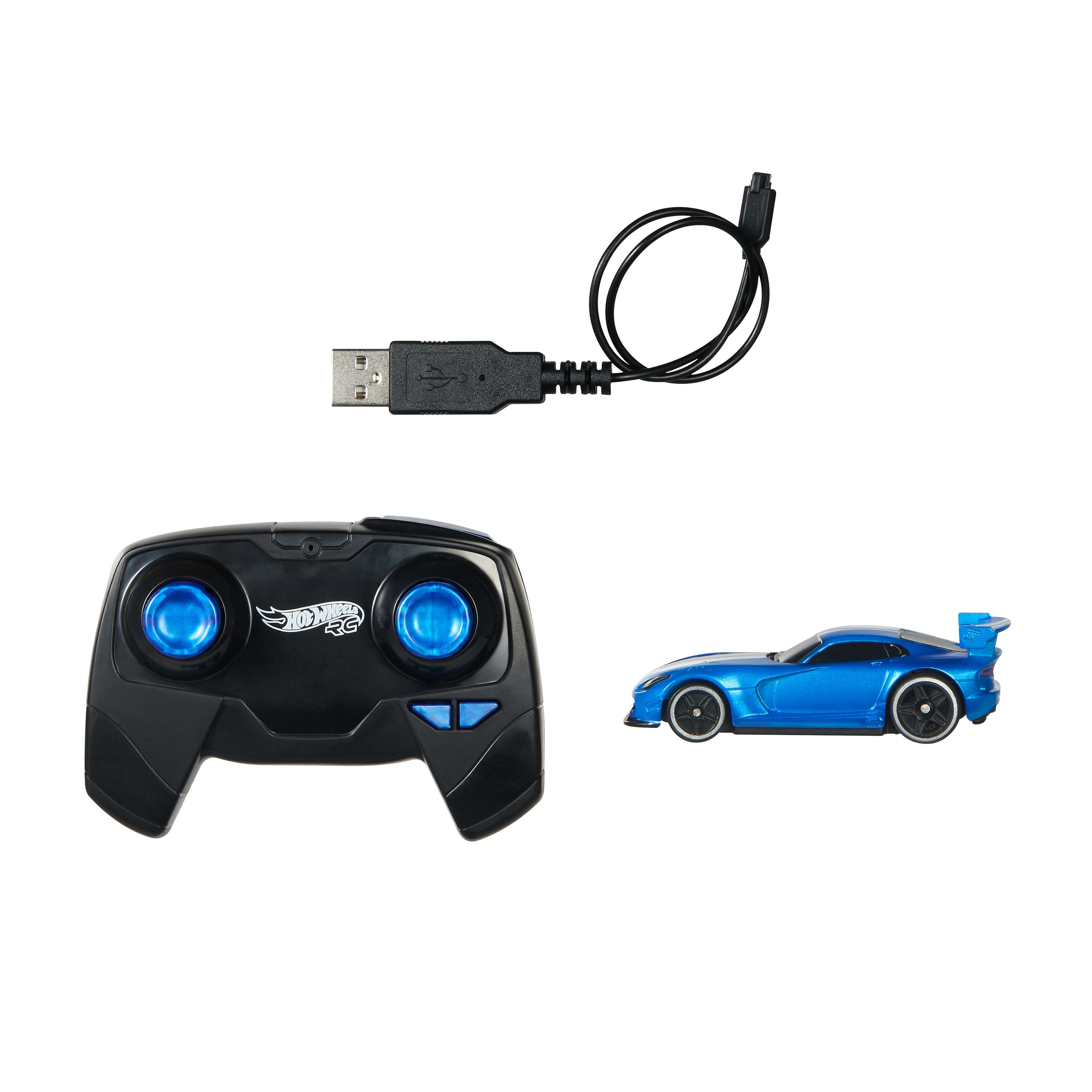 Hot Wheels RC 1:64 Scale Dodge Viper Acr, Battery-Powered Remote-Control Toy Car