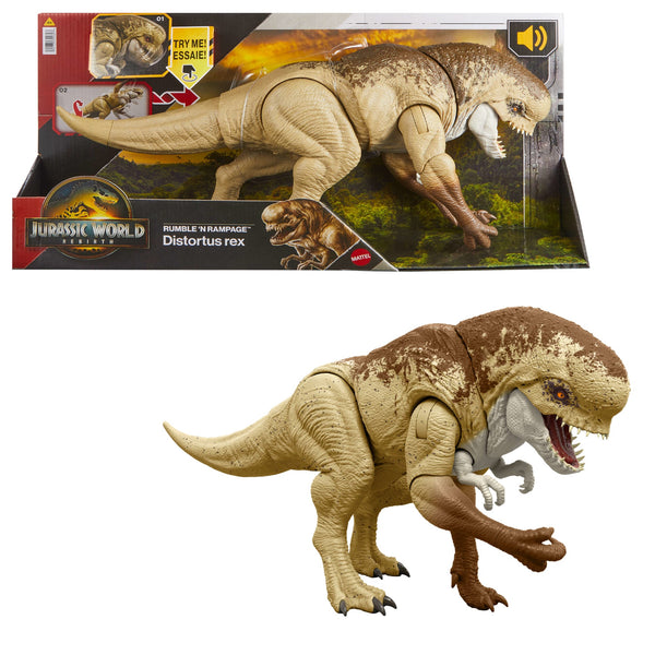 その他 T-Rex V1s Jurassic World Rebirth Distortus Rex Action Figure | Mattel