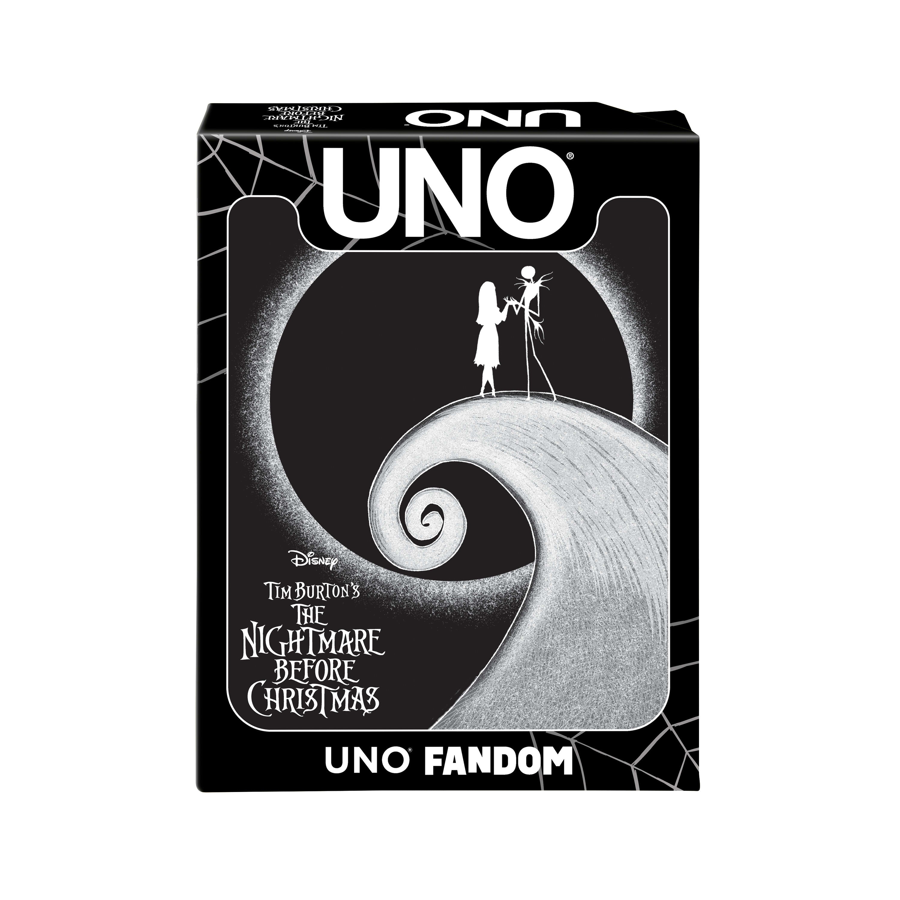 UNO Fandom Tim Burton's The Nightmare Before Christmas Card Game, Collectible Deck For Fans & Collectors