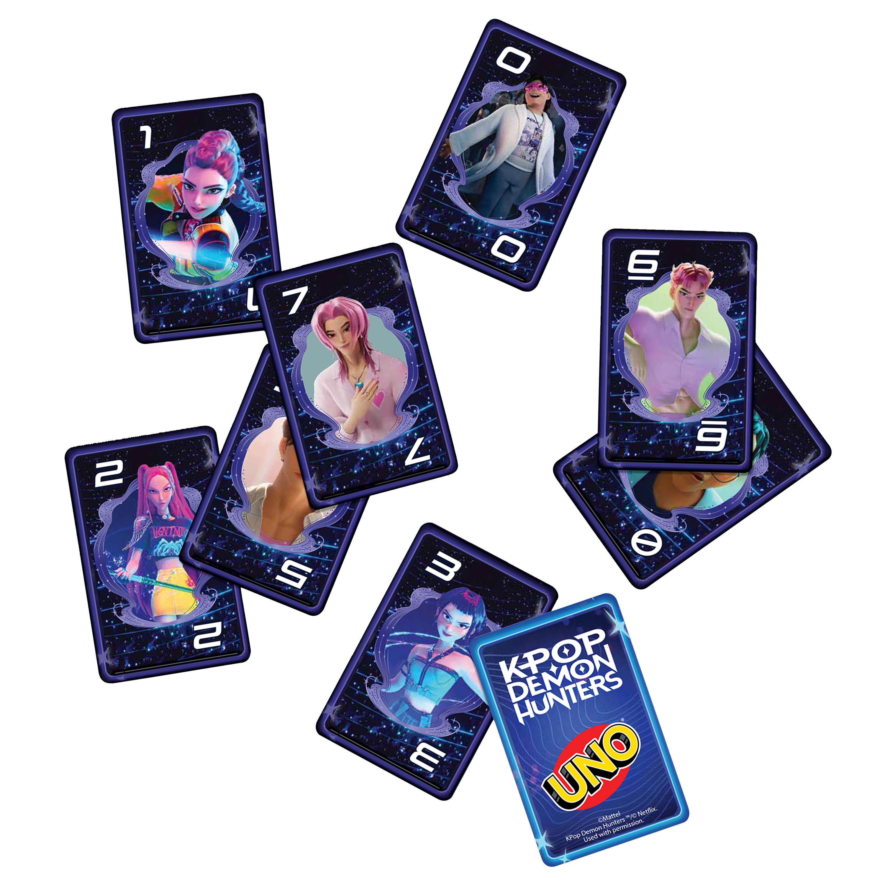 UNO KPop Demon Hunters Card Game In a Decorative Tin | Mattel