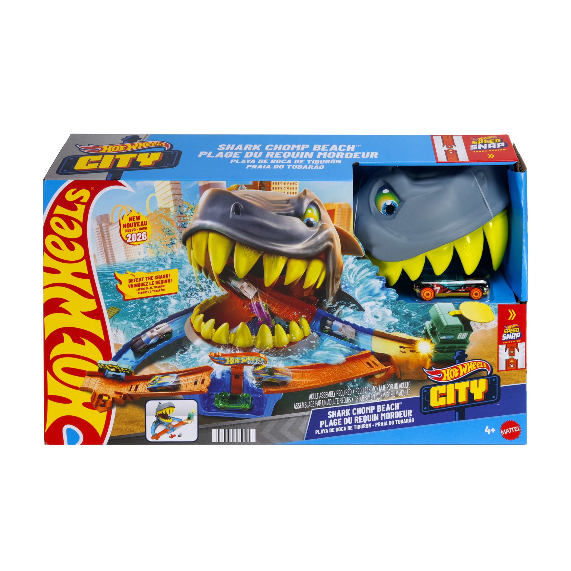 Hot Wheels City Shark Chomp Beach | Mattel