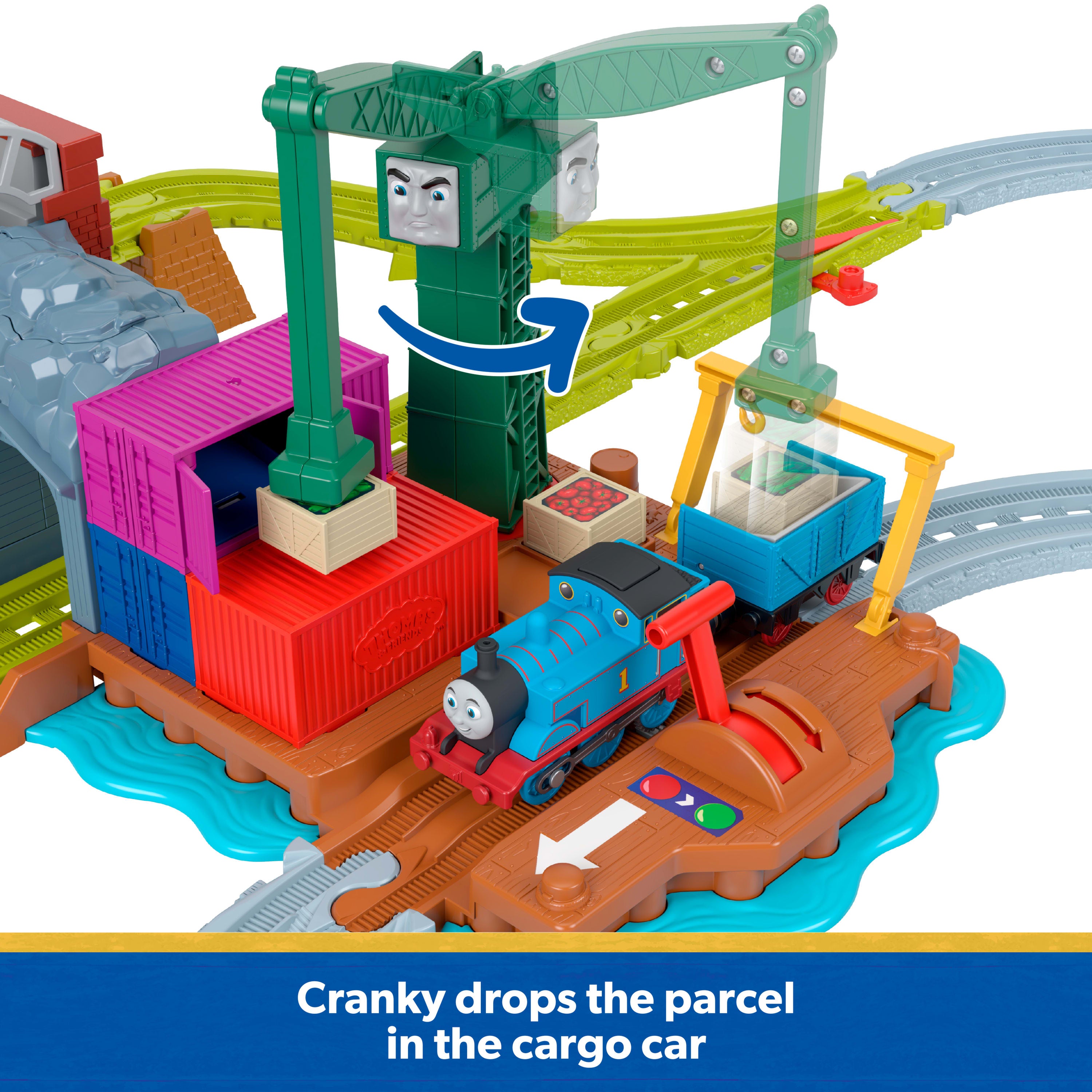 Thomas & Friends Cranky's Dockside Delivery Train Set | Mattel