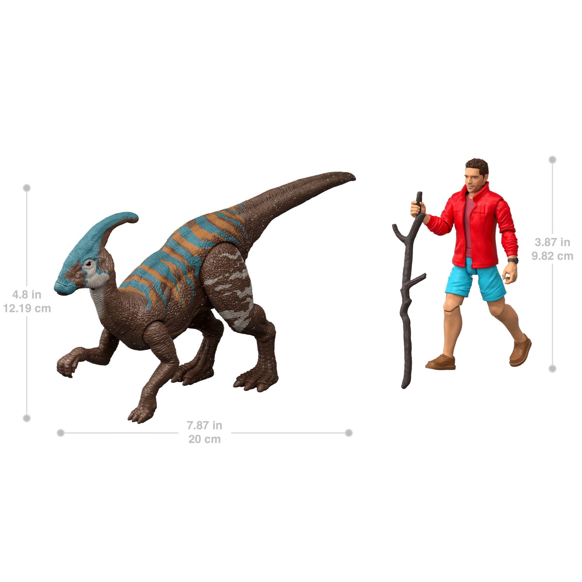 Jurassic World Rebirth Reuben Delgado & Parasaurolophus
